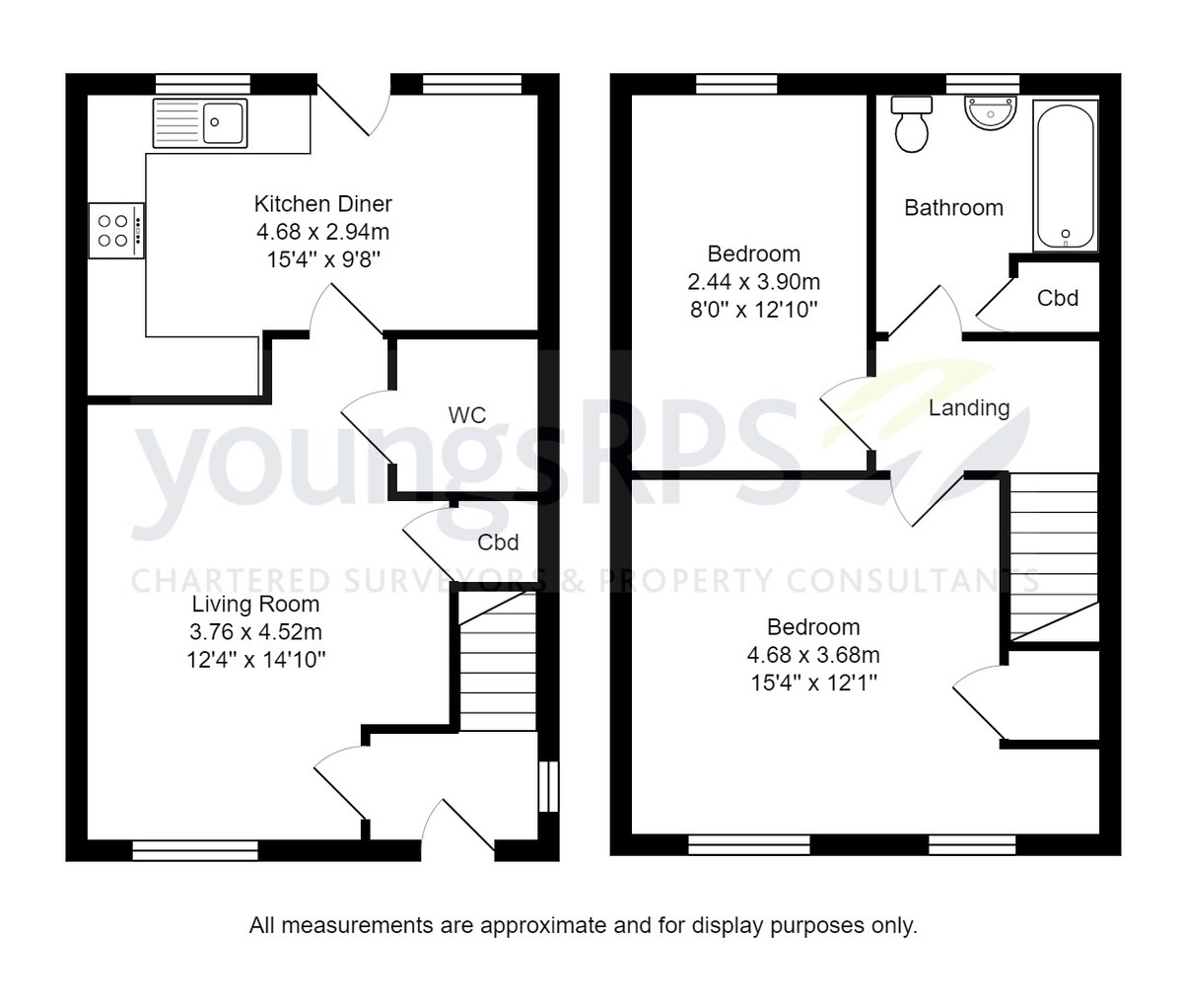 2 bed semi-detached house for sale in Foundry Way, Northallerton - Property floorplan