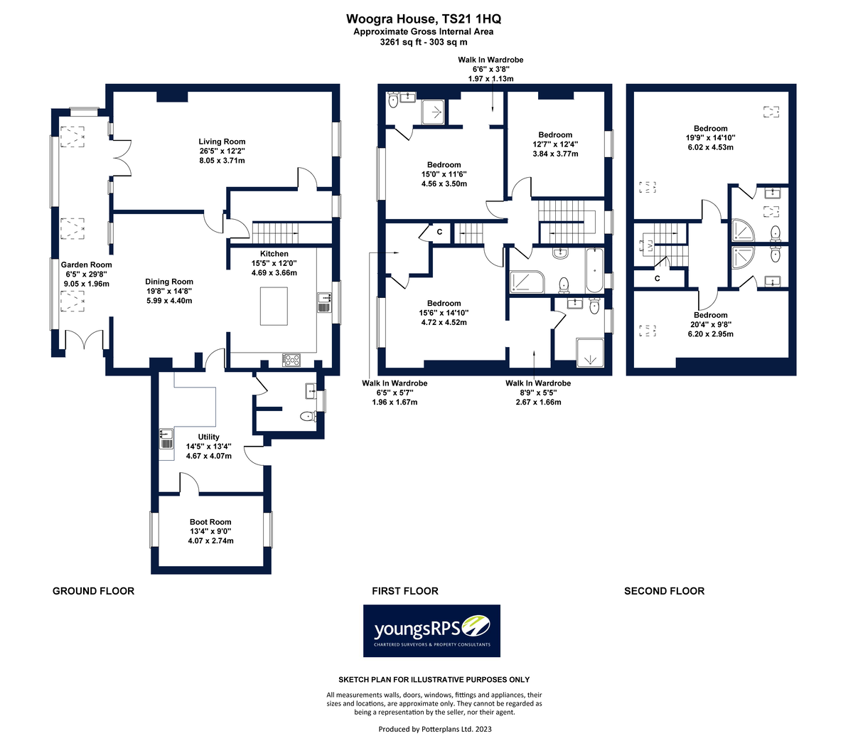 5 bed farm house for sale in Woogra Farm, Stockton-on-Tees - Property floorplan