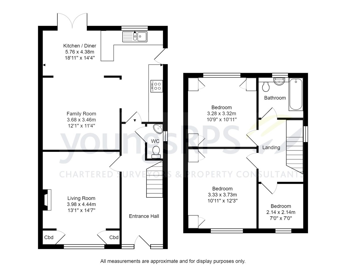 3 bed semi-detached house for sale in Brompton Road, Northallerton - Property floorplan