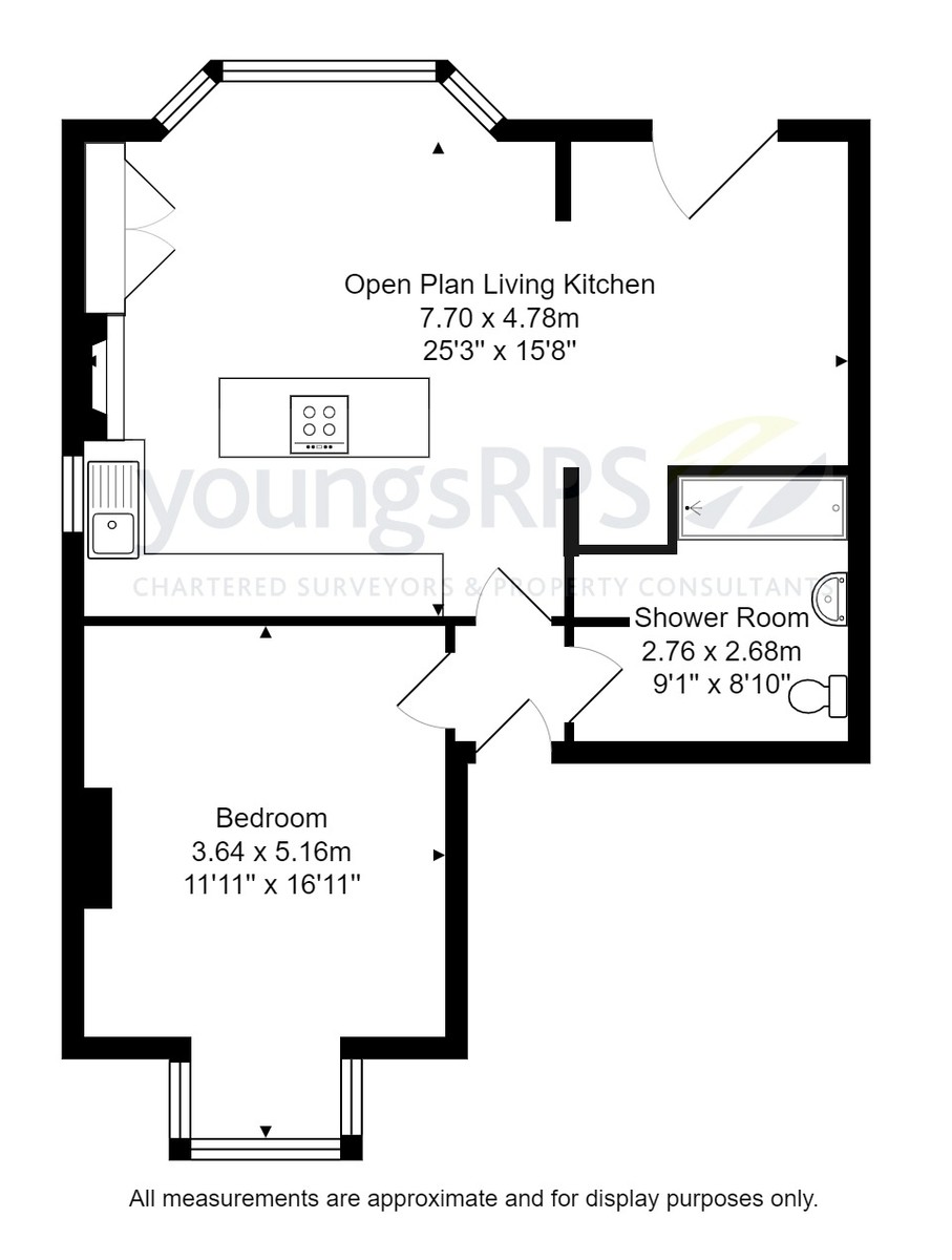 1 bed apartment for sale in South Parade, Northallerton - Property floorplan