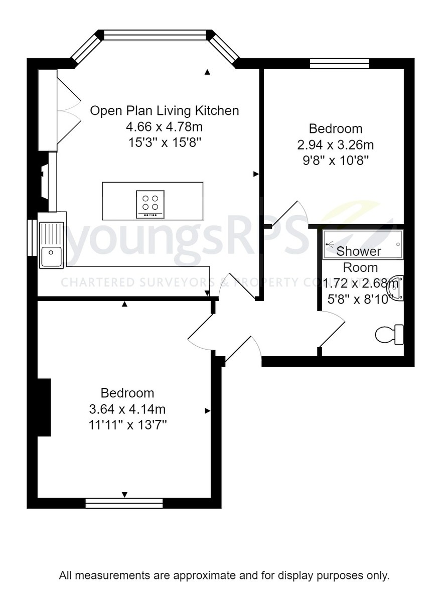 2 bed apartment for sale in South Parade, Northallerton - Property floorplan
