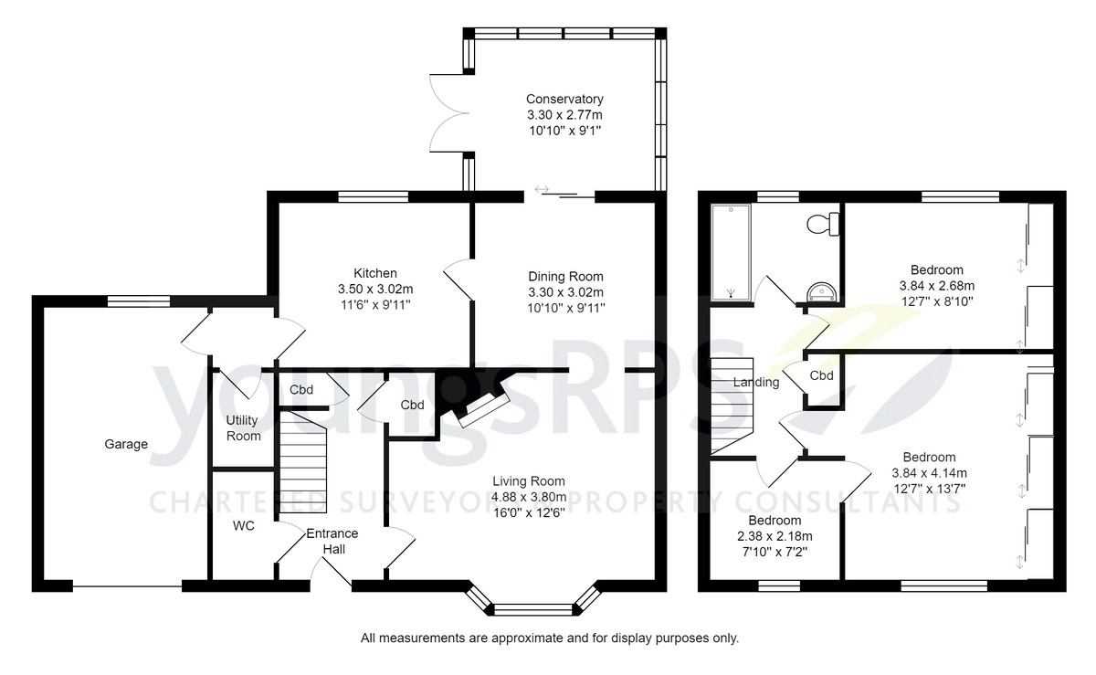 3 bed detached house for sale in Normanby Road, Northallerton - Property floorplan