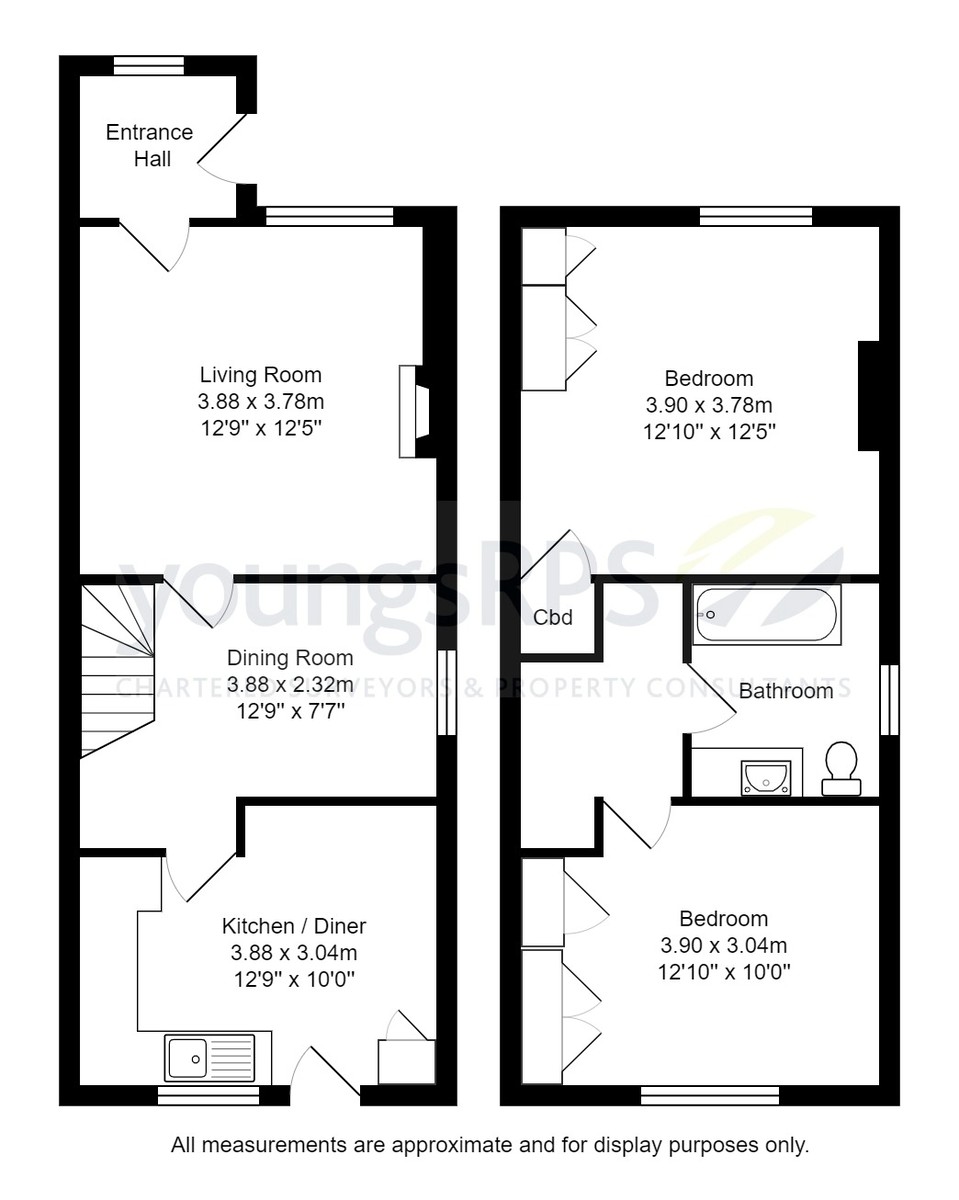 2 bed cottage for sale in Carlton Cottages, Northallerton - Property floorplan