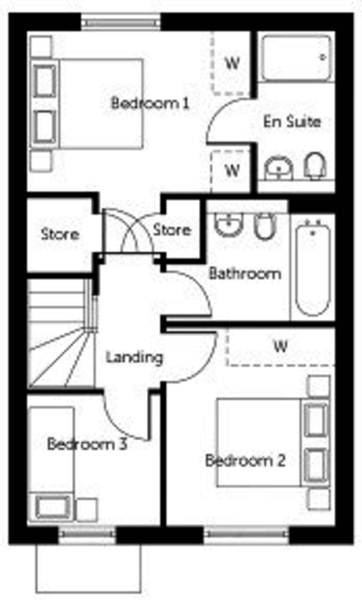 3 bed semi-detached house for sale in Tyne View Close, Hexham - Property floorplan