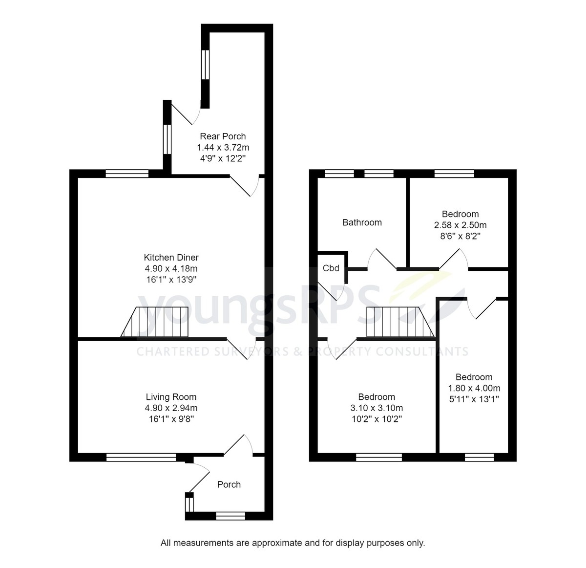 3 bed terraced house for sale in Ashlands Road, Northallerton - Property floorplan