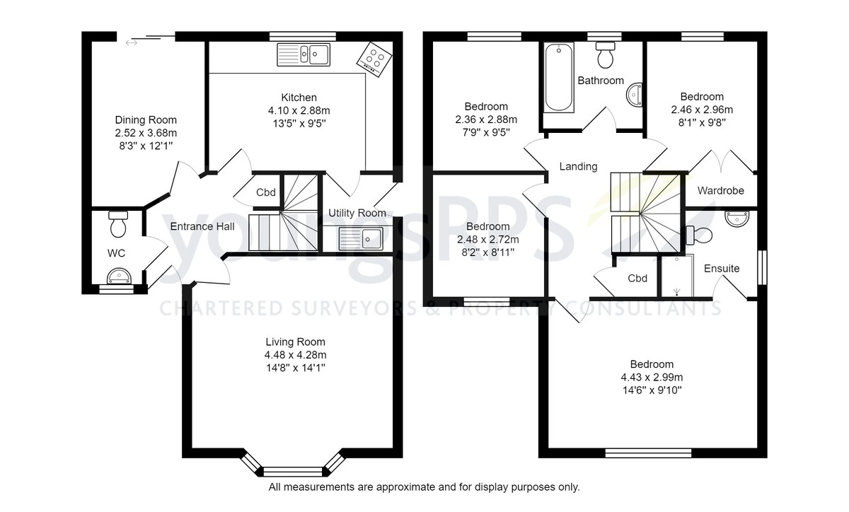 4 bed detached house for sale in Harewood Chase, Northallerton - Property floorplan