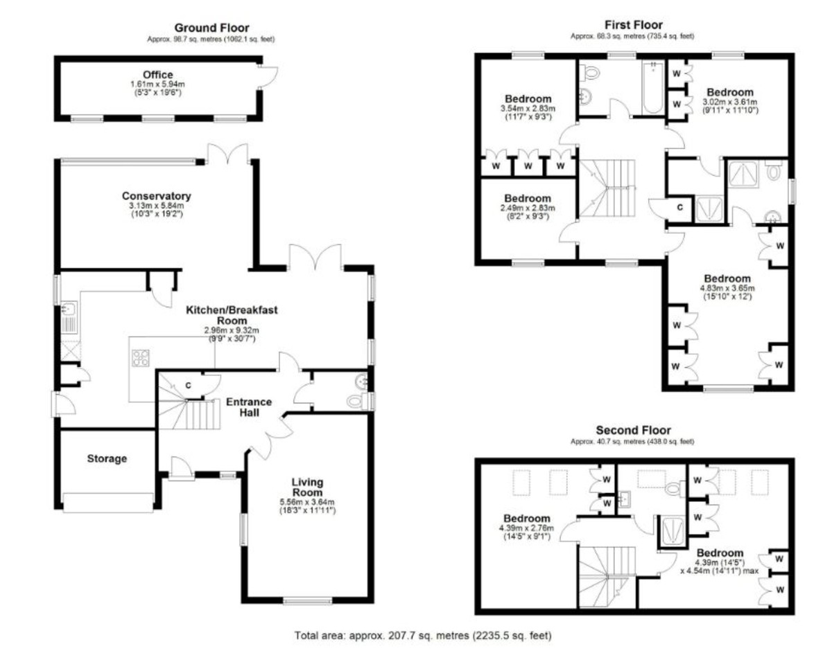 4 bed detached house for sale in Ascot Close, Northallerton - Property floorplan