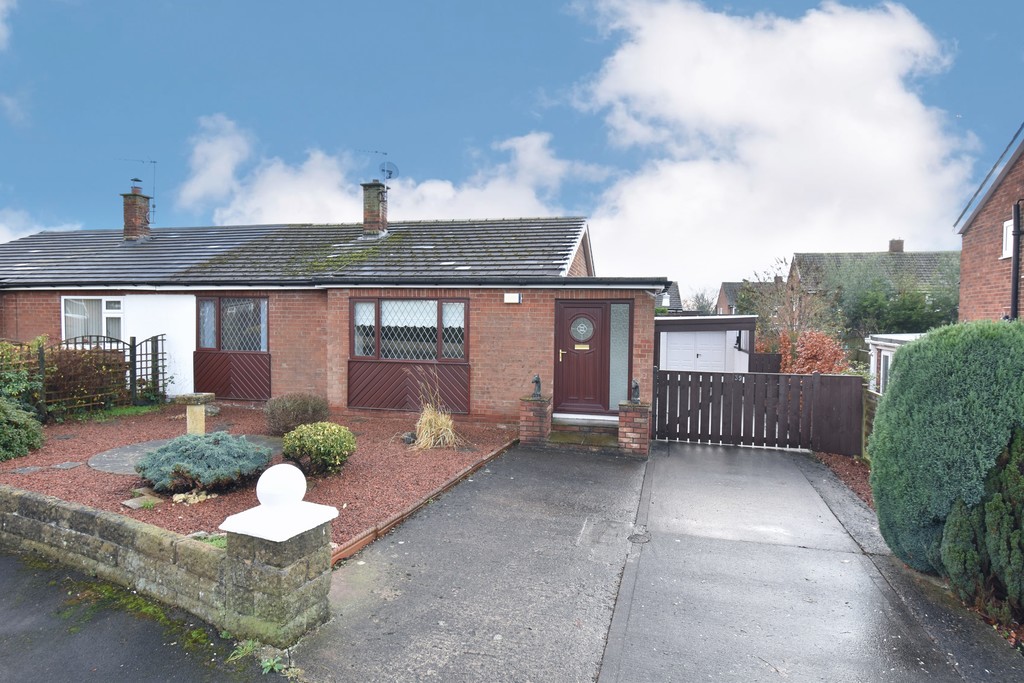 AVAILABLE IMMEDIATELY - A delightful Two Bedroom Semi - Detached Bungalow situated in a convenient and well-established residential area. The property benefits from a modern kitchen and bathroom, spacious rooms throughout and a private rear garden, garage and off street parking for several vehicles.