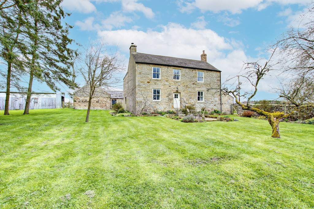 Lane House is a traditional, stone built detached house situated in an enviable elevated position with stunning panoramic views. The property is set within grounds extending to circa 17 acres and enjoys a range of outbuildings.
