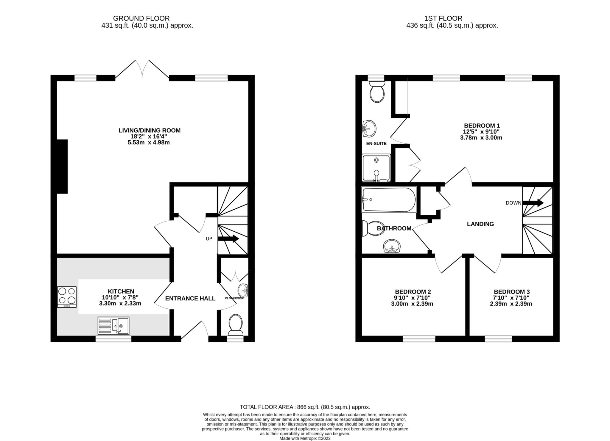 3 bed semi-detached house for sale in West Street, Winterborne Kingston - Property floorplan