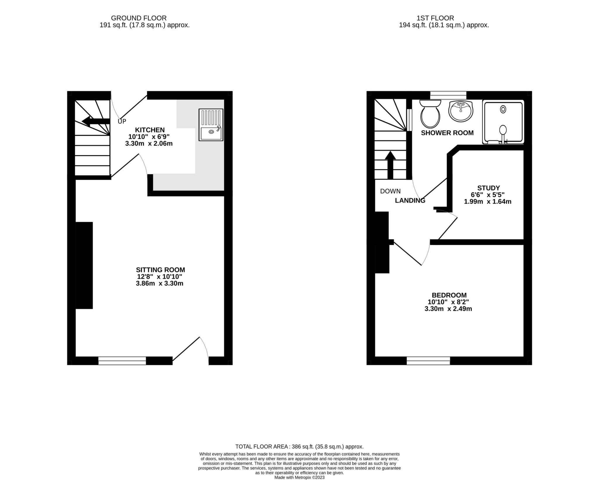 2 bed cottage for sale in Gravel Lane, Blandford Forum - Property floorplan