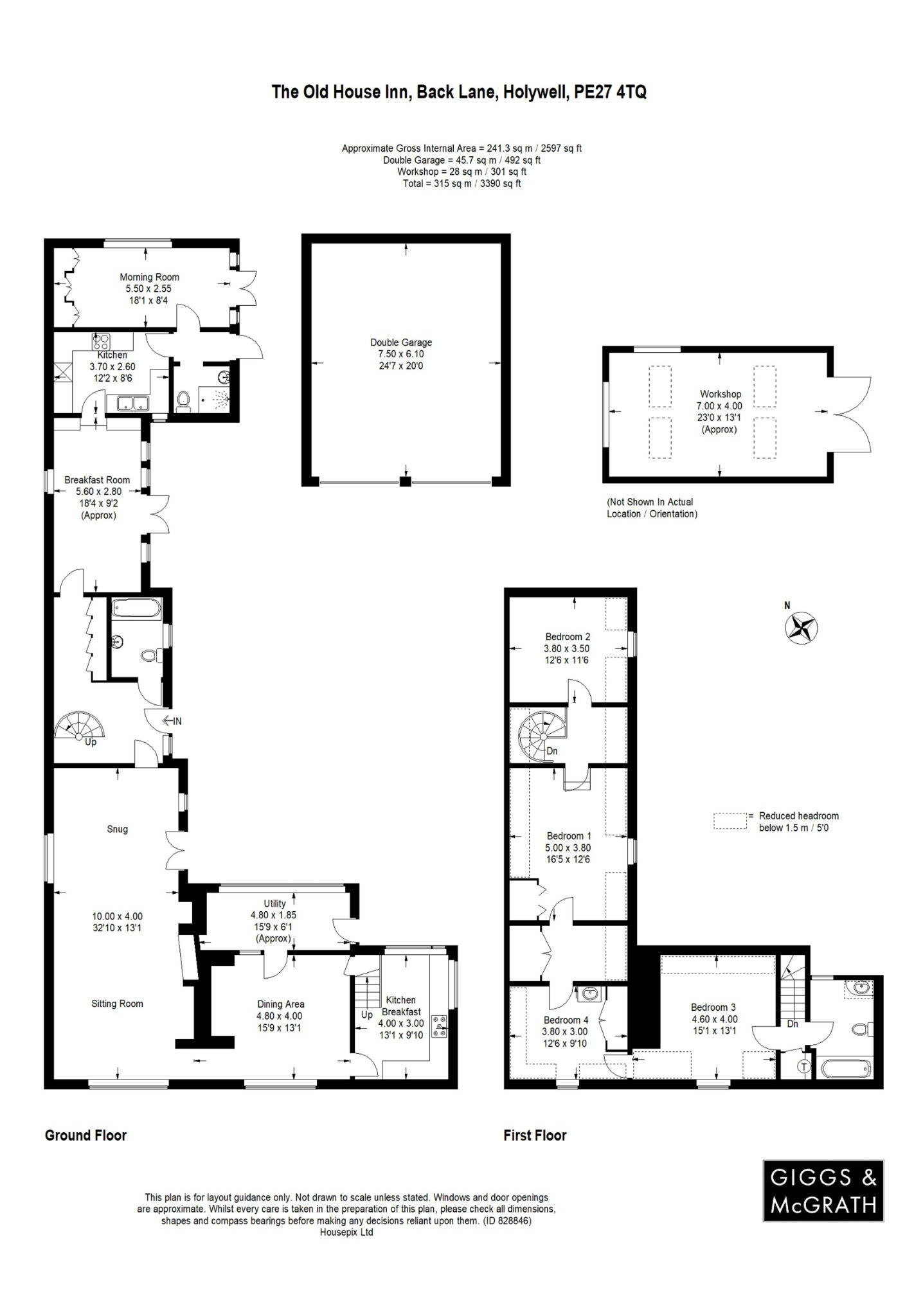 5 bed detached house for sale, St Ives - Property Floorplan