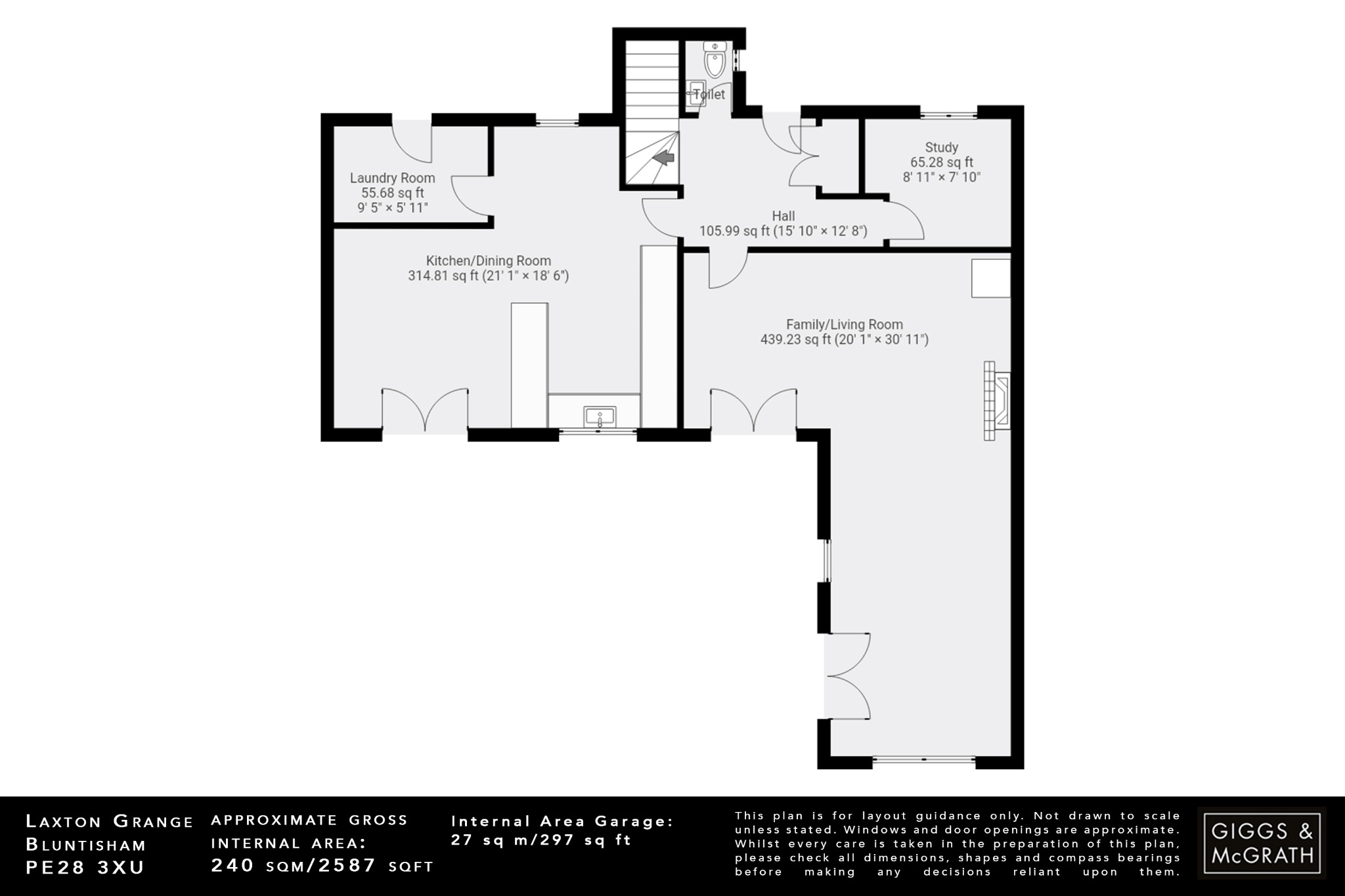 5 bed detached house for sale in Laxton Grange, Huntingdon - Property Floorplan