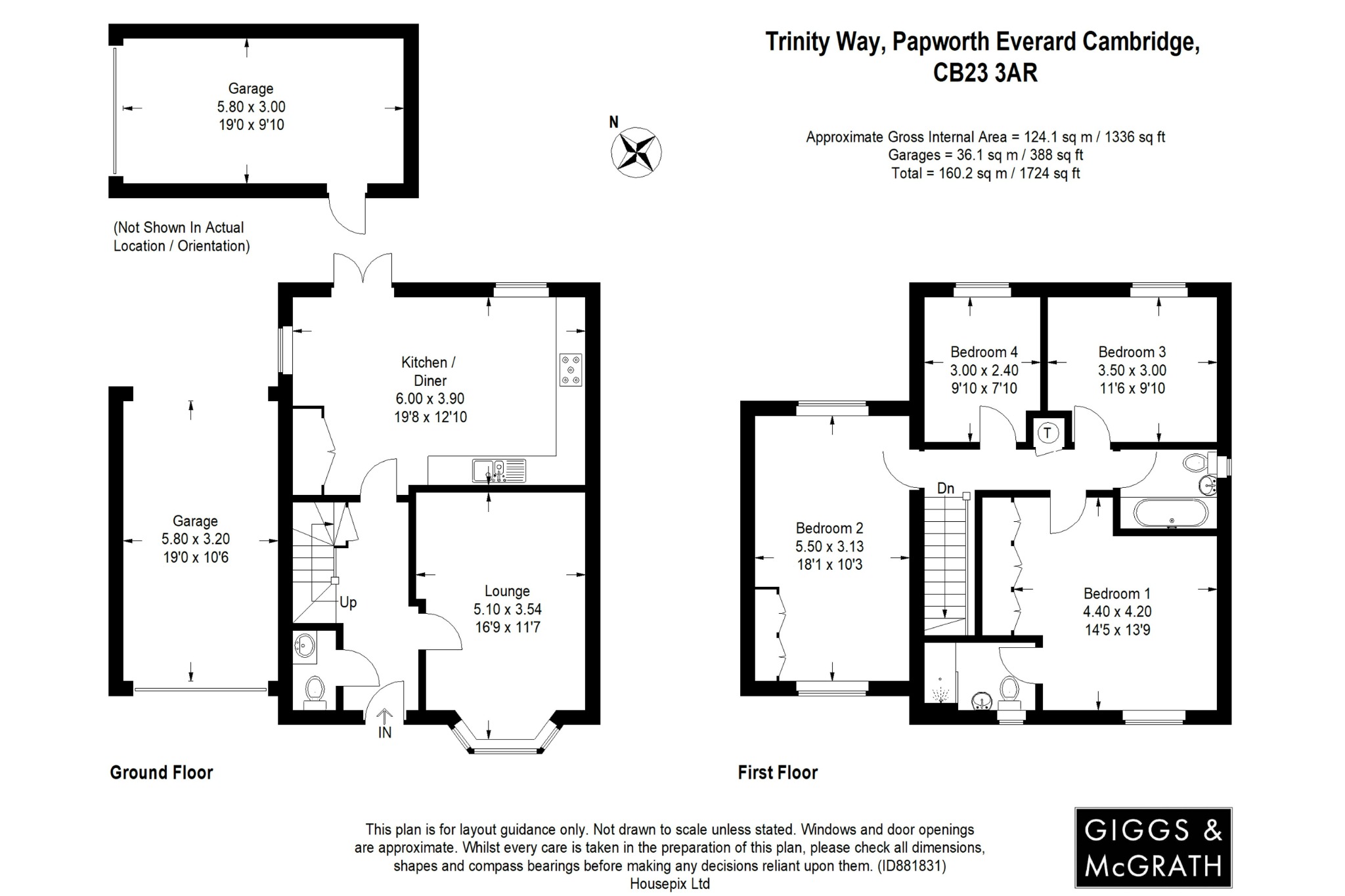 4 bed detached house for sale in Trinity Way, Cambridge - Property Floorplan