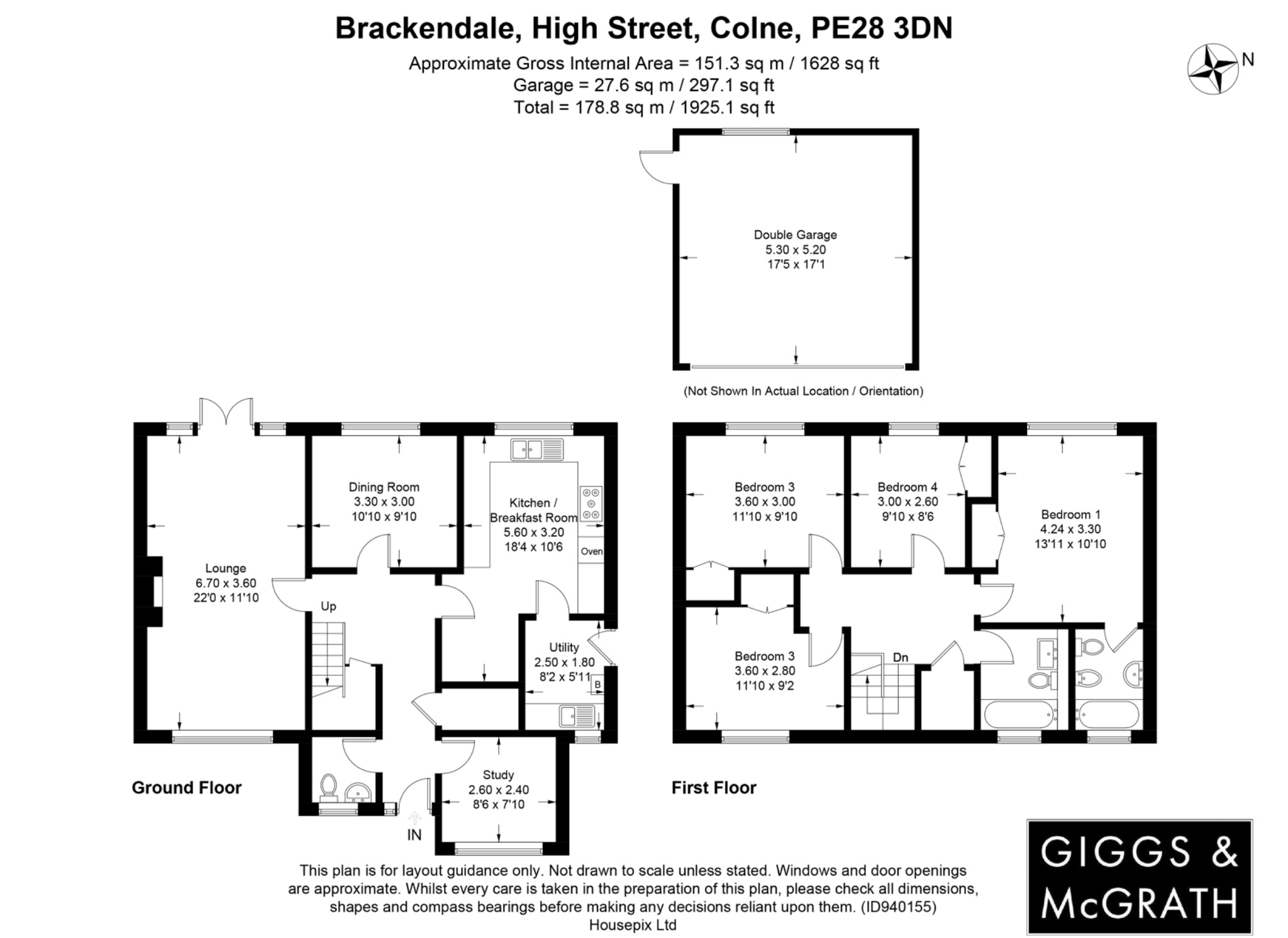 4 bed detached house for sale in High Street, Huntingdon - Property Floorplan
