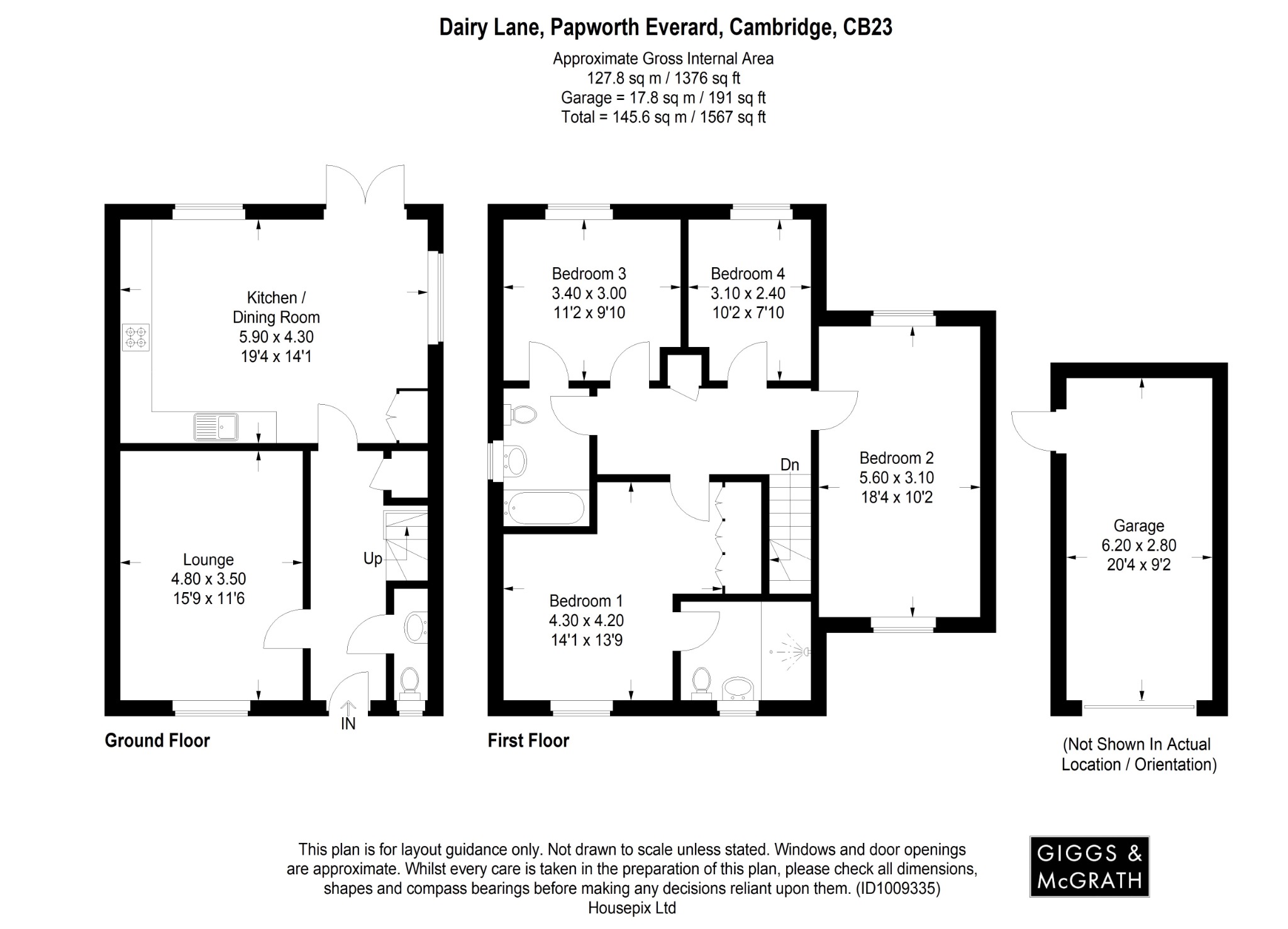 4 bed detached house for sale in Dairy Lane, Cambridge - Property Floorplan