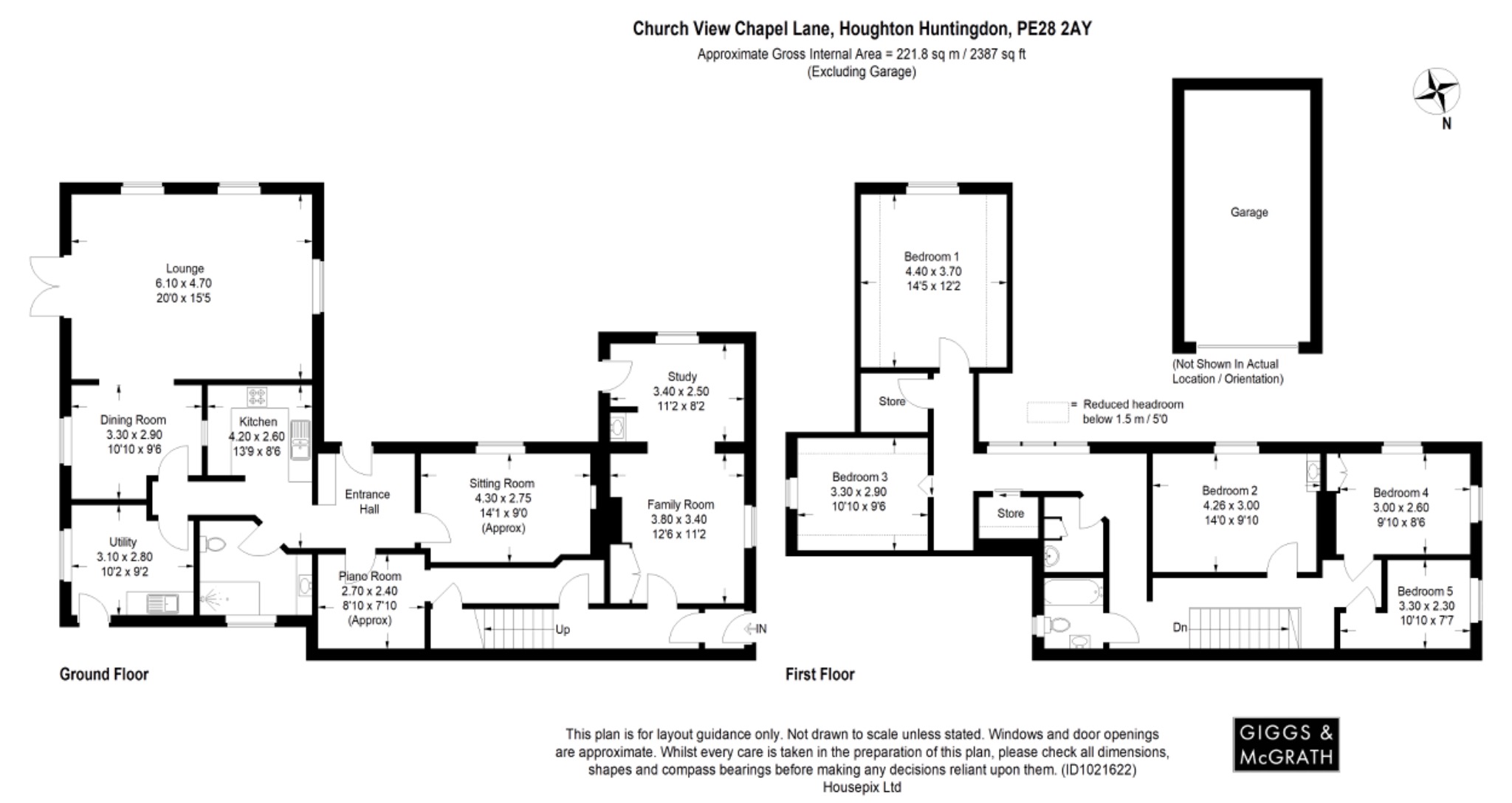 5 bed semi-detached house for sale in Chapel Lane, Huntingdon - Property Floorplan