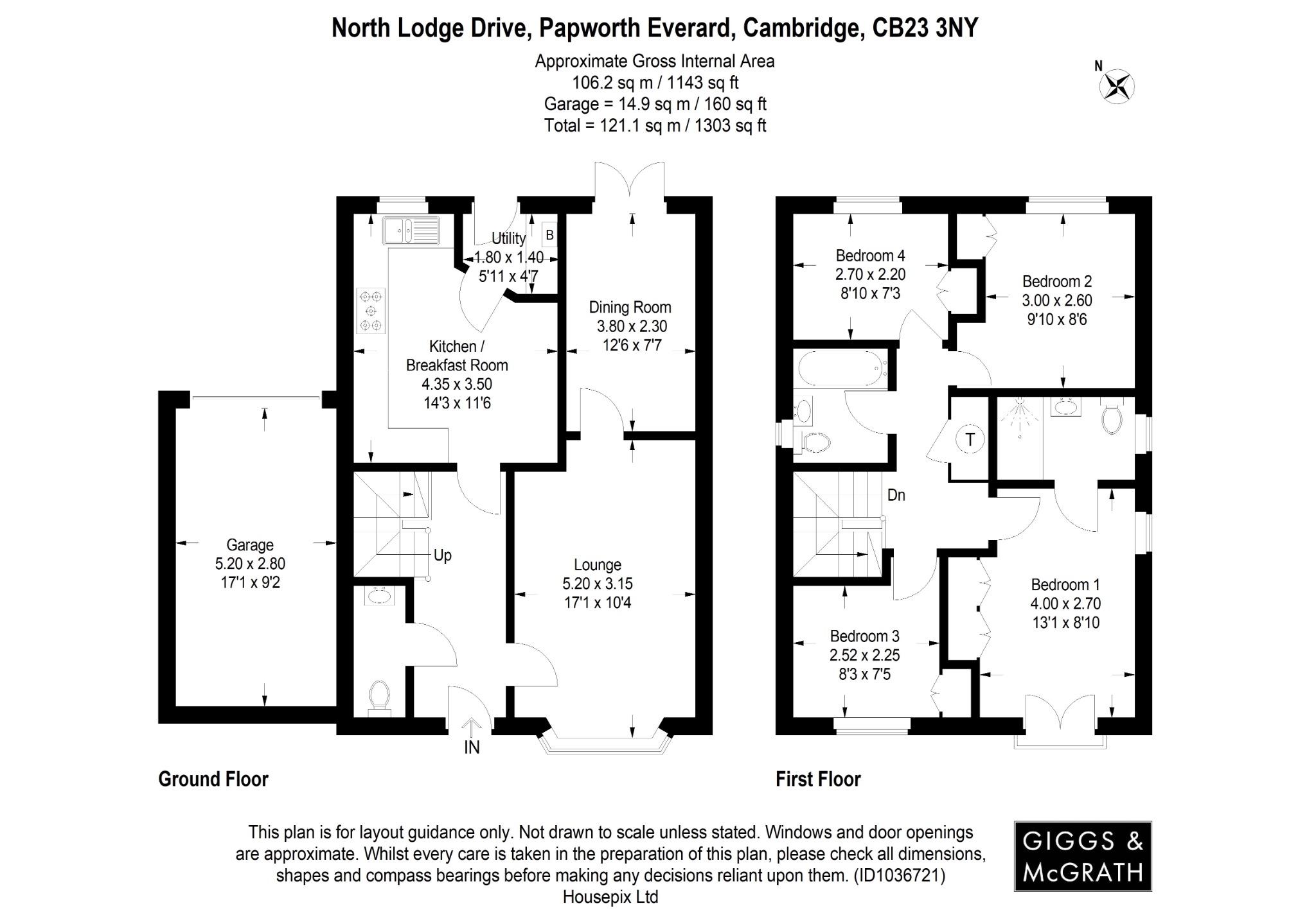 4 bed detached house for sale in North Lodge Drive, Cambridge - Property Floorplan
