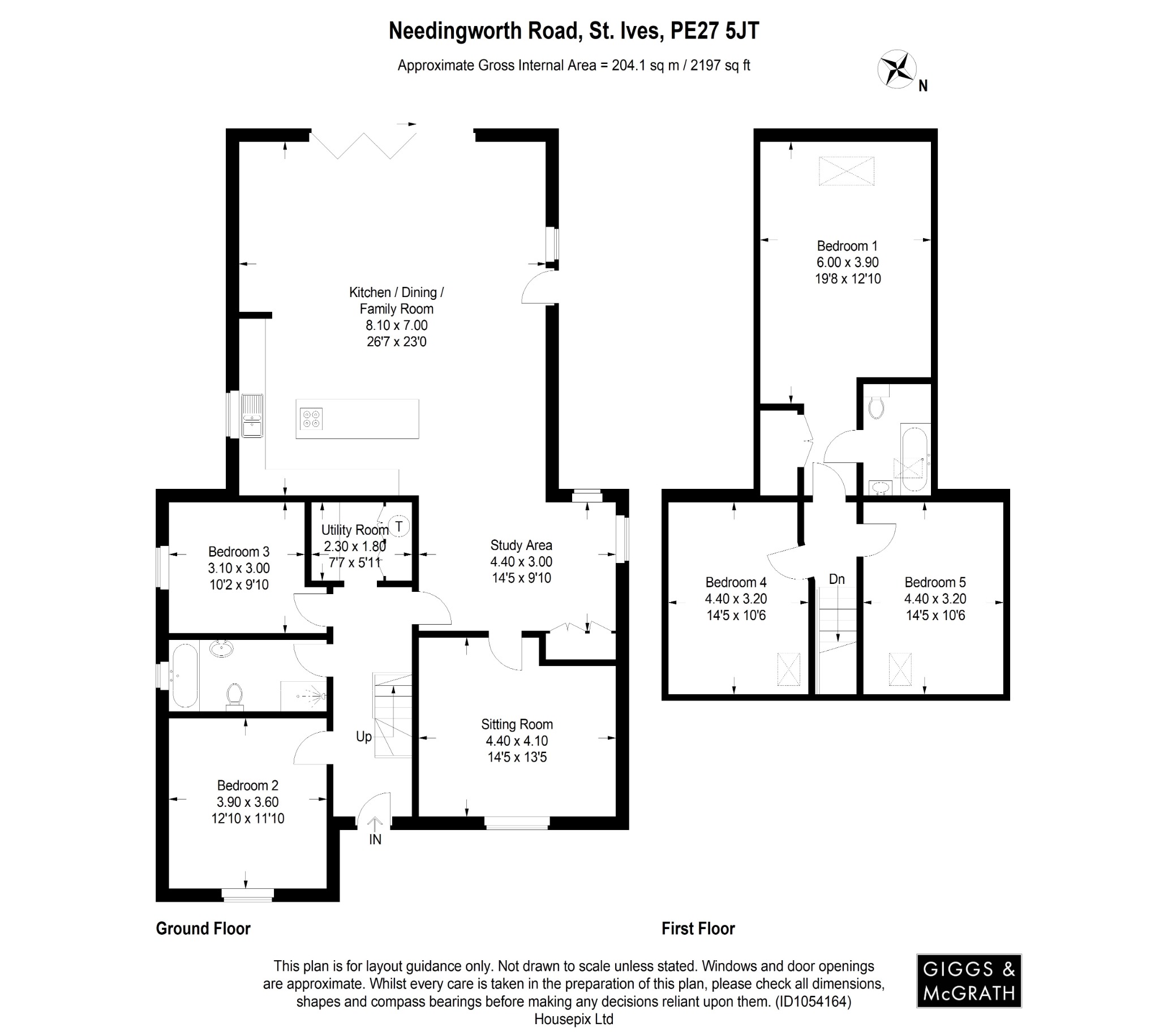 5 bed detached house for sale in Needingworth Road, St Ives - Property Floorplan