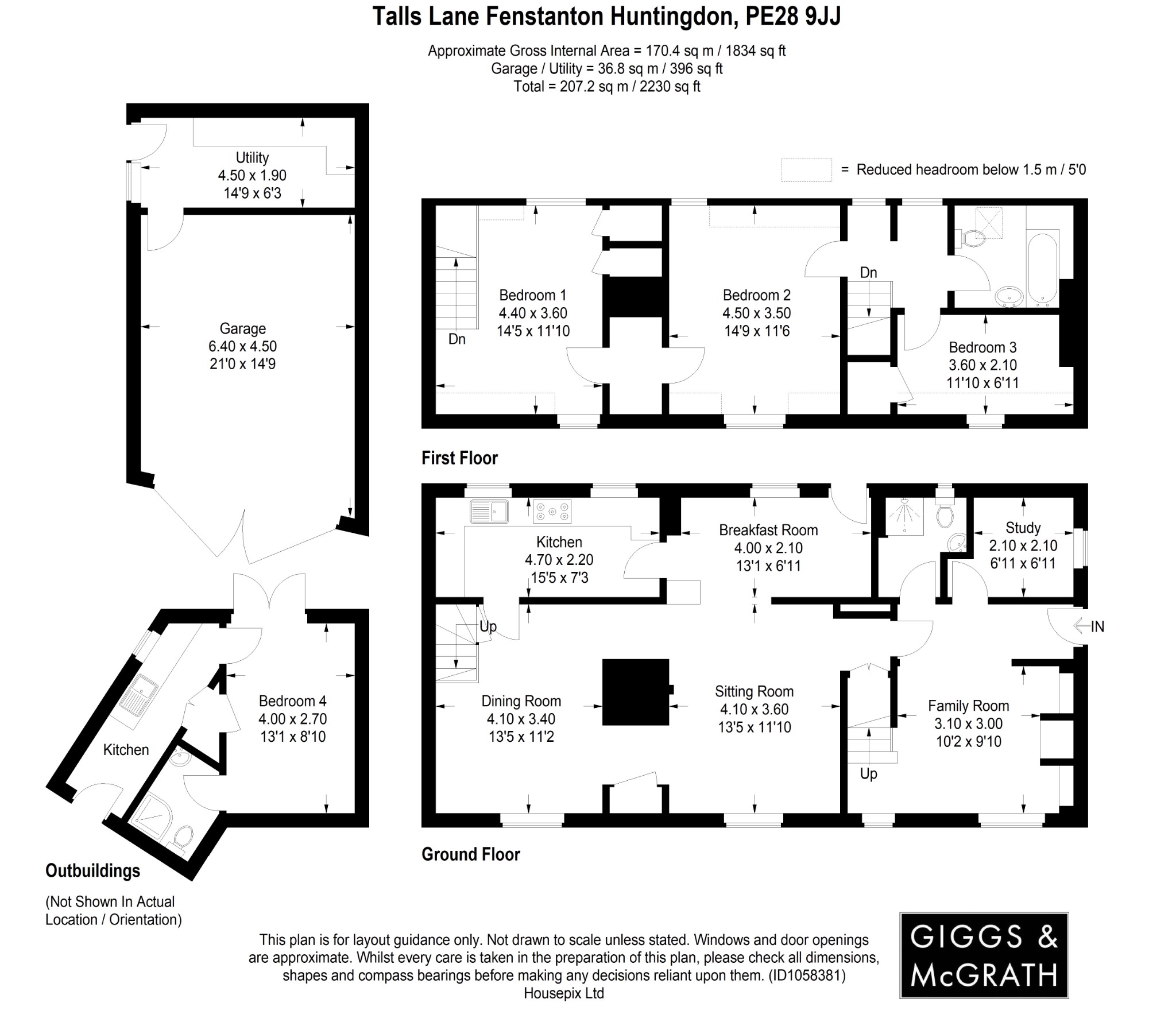 4 bed detached house for sale in Talls Lane, Huntingdon - Property Floorplan