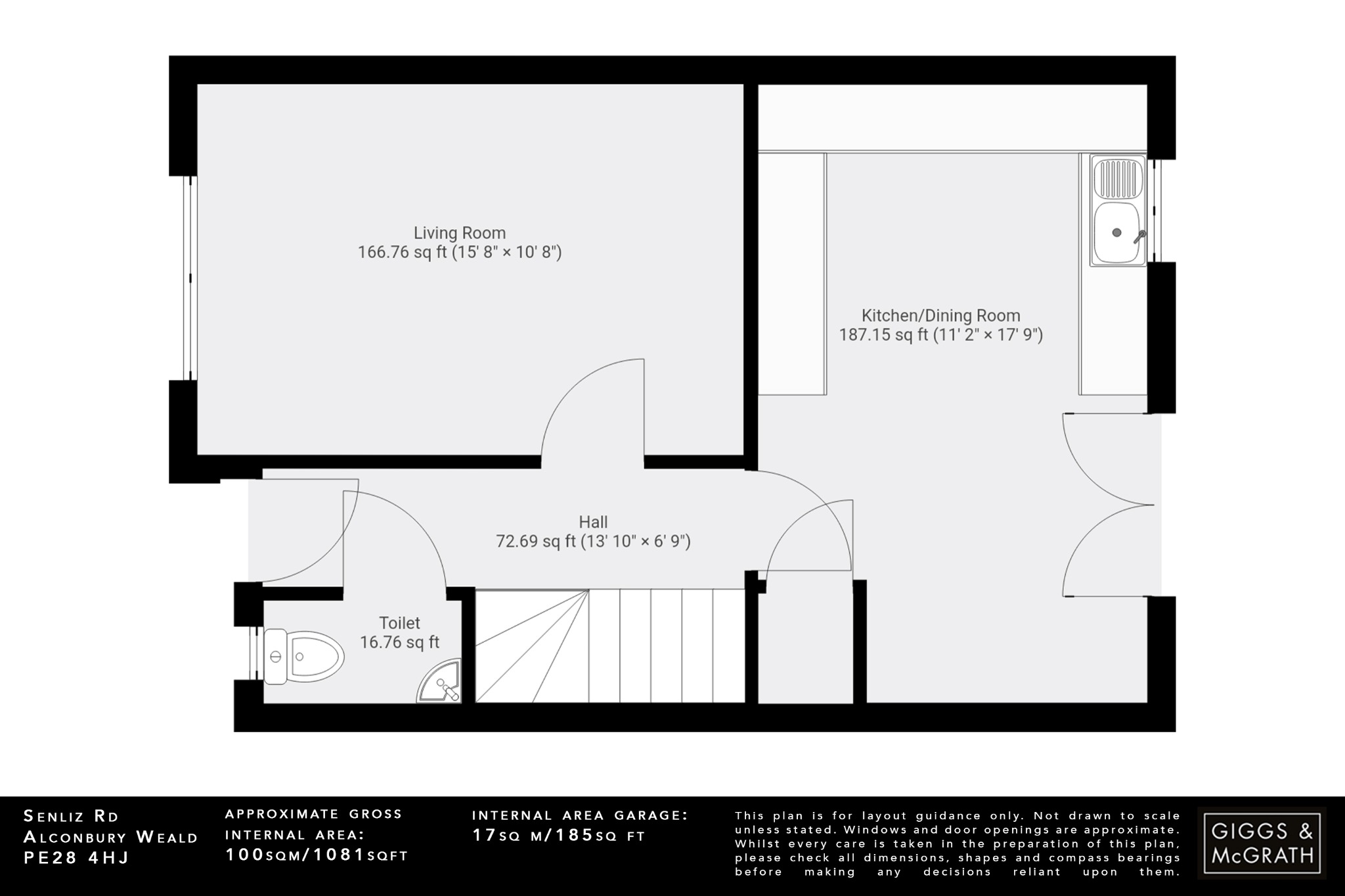 3 bed semi-detached house for sale in Senliz Road, Huntingdon - Property Floorplan