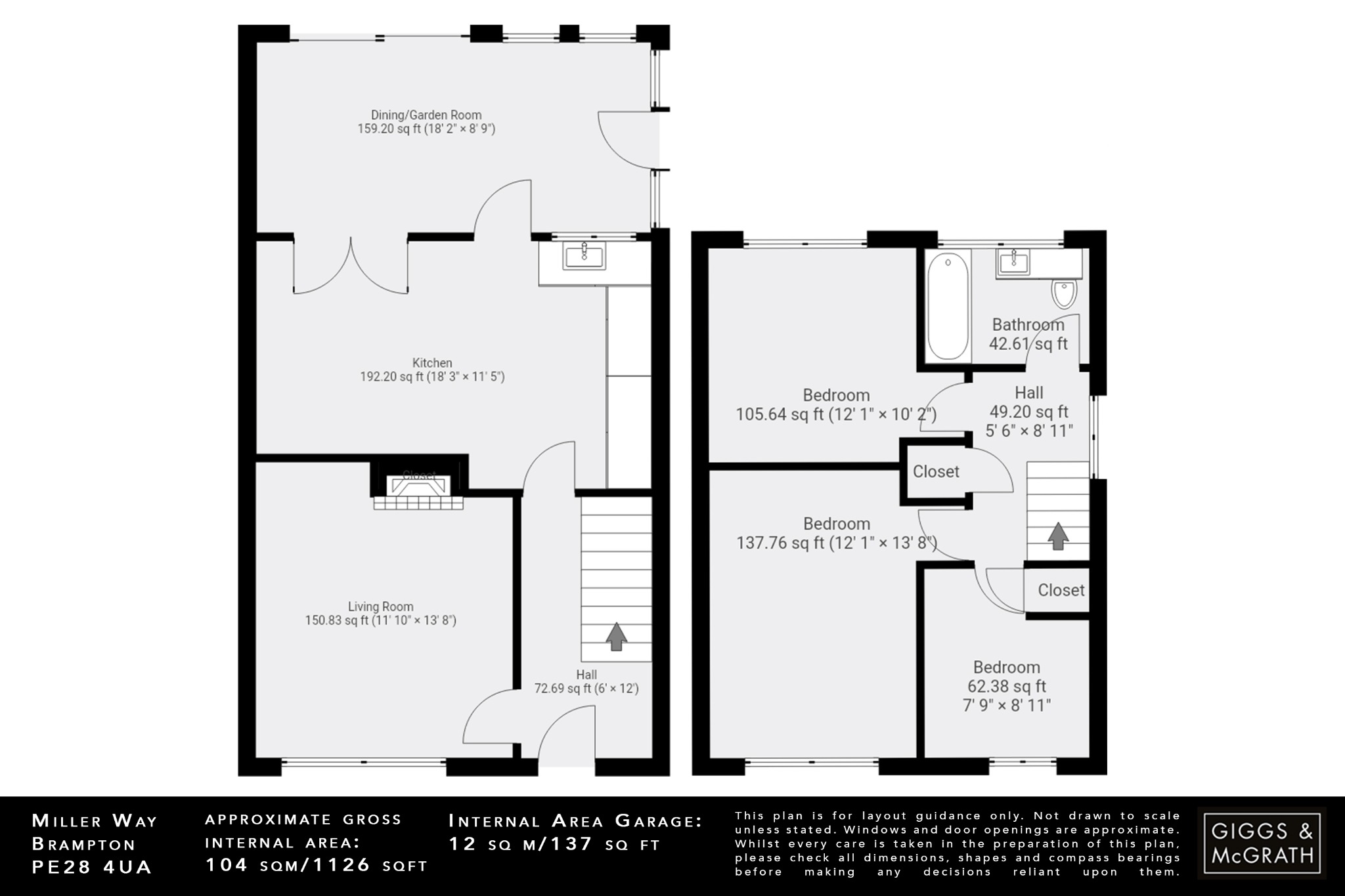 3 bed semi-detached house for sale in Miller Way, Huntingdon - Property Floorplan