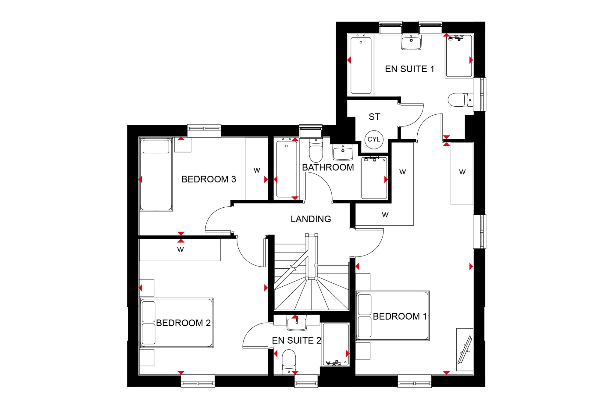 5 bed detached house for sale, Huntingdon - Property Floorplan