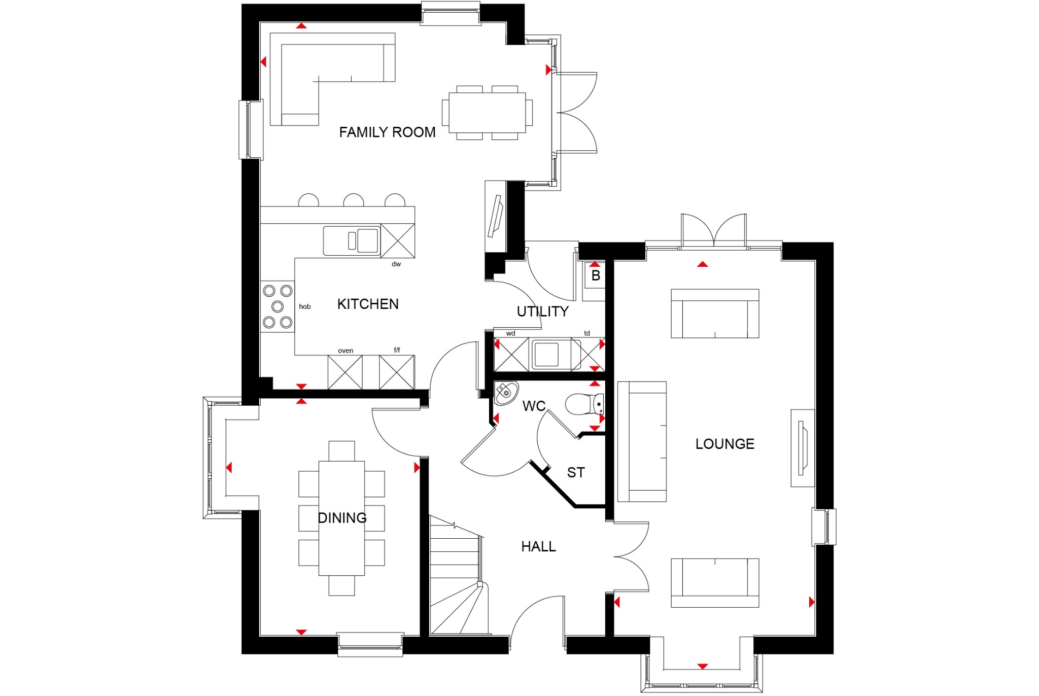 5 bed detached house for sale in Senliz Road, Huntingdon - Property Floorplan