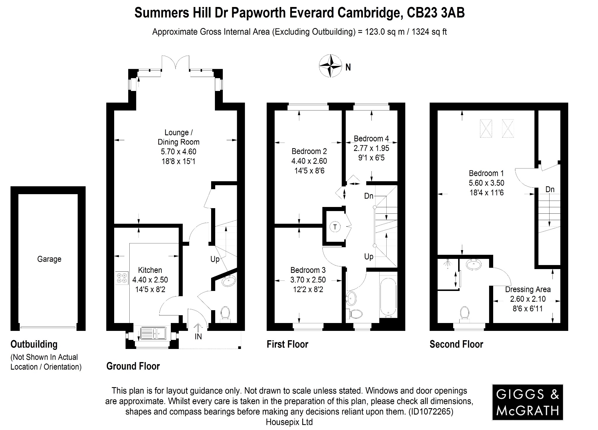 4 bed semi-detached house for sale in Summer's Hill Drive, Cambridge - Property Floorplan