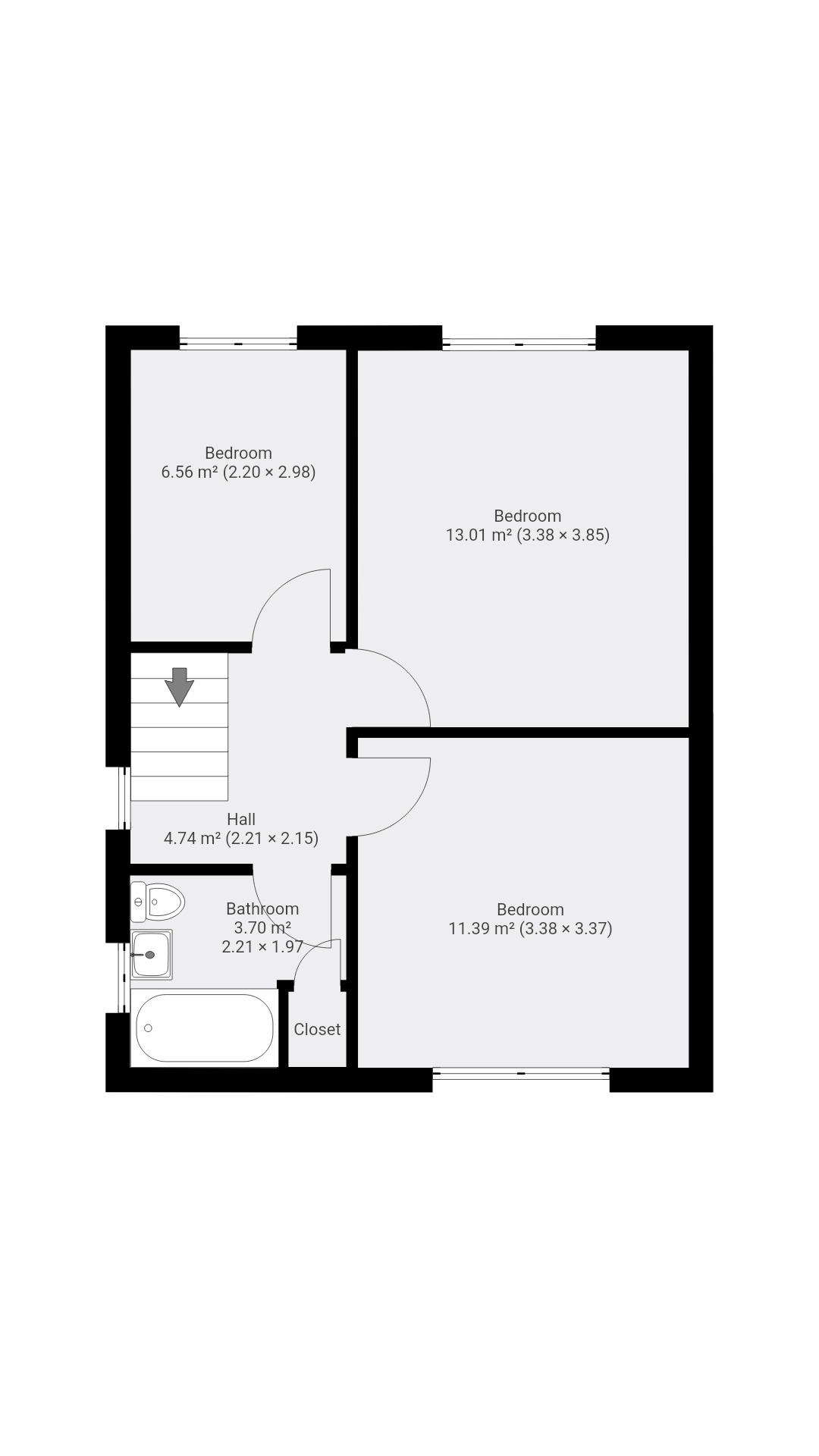 3 bed semi-detached house for sale in Miller Way, Huntingdon - Property Floorplan