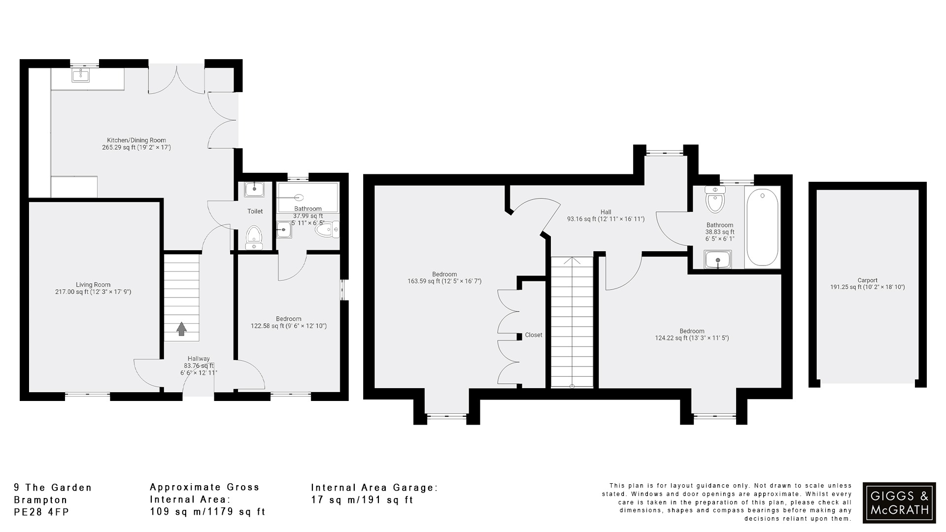 3 bed end of terrace house for sale in The Green, Huntingdon - Property Floorplan