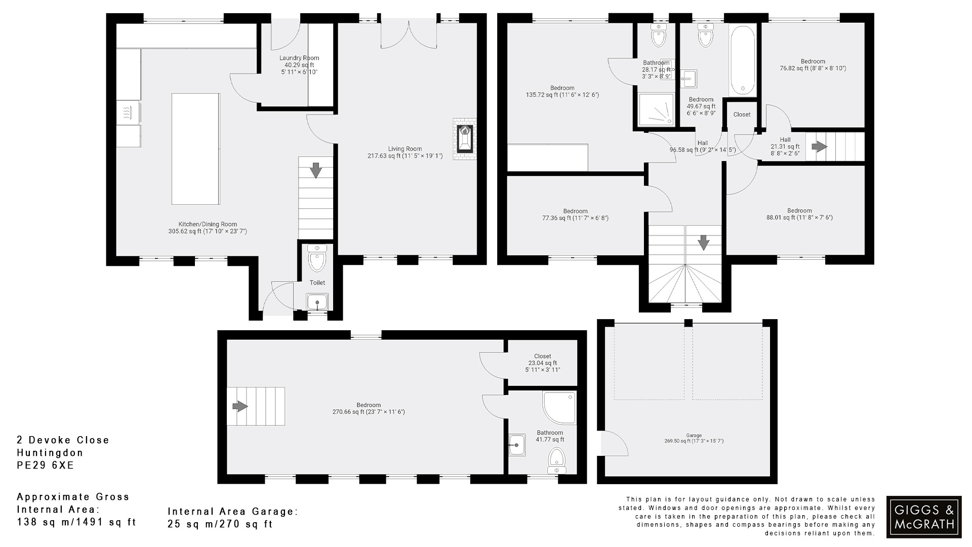 5 bed detached house for sale in Devoke Close, Huntingdon - Property Floorplan