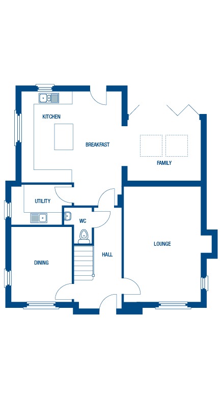 4 bed detached house for sale, Alconbury - Property Floorplan