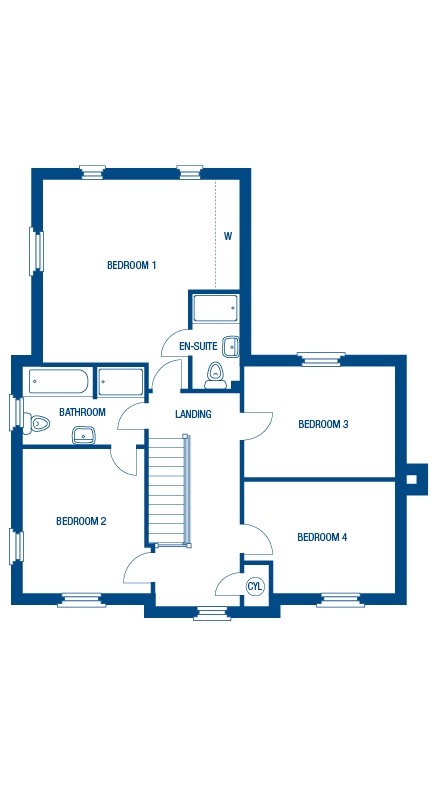 4 bed detached house for sale, Alconbury - Property Floorplan