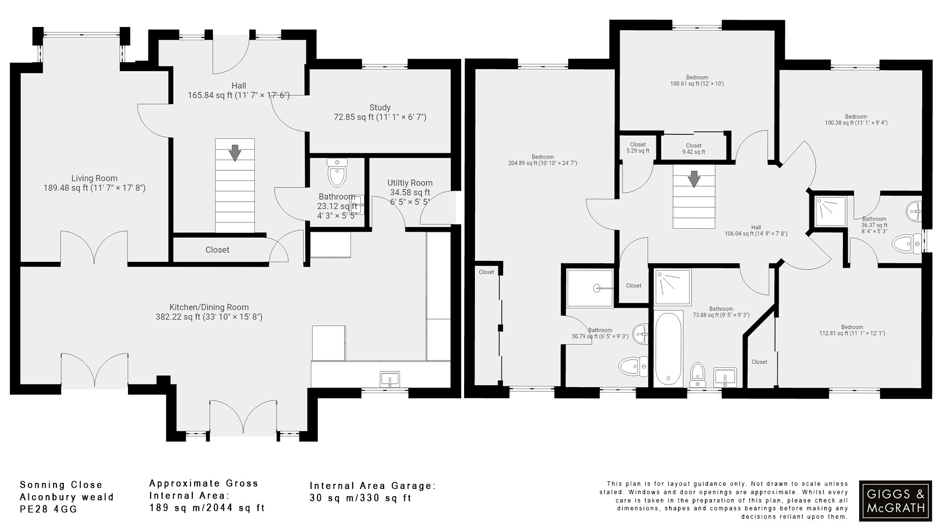 4 bed detached house for sale in Somning Close, Huntingdon - Property Floorplan