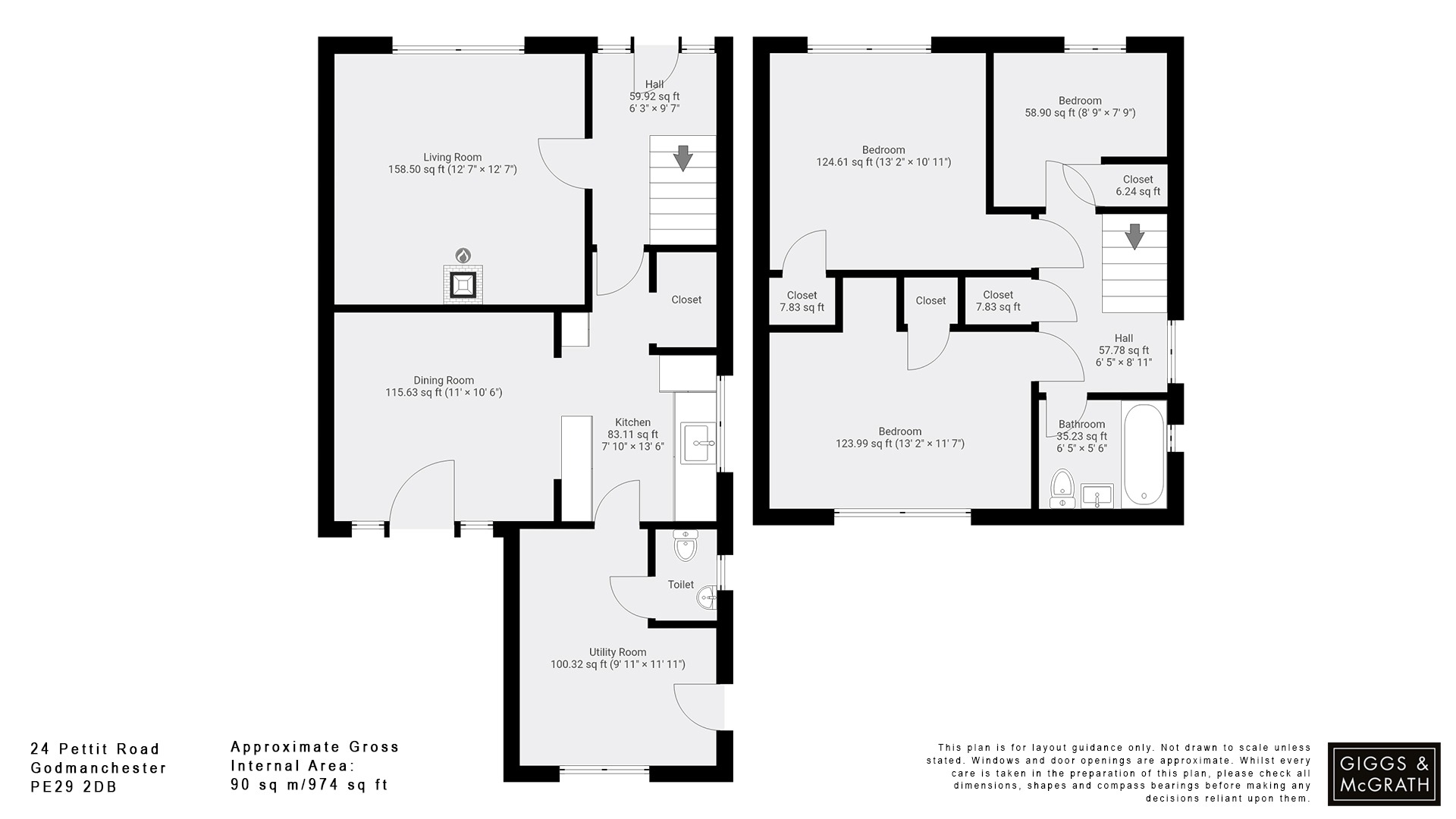 3 bed semi-detached house for sale in Pettit Road, Huntingdon - Property Floorplan