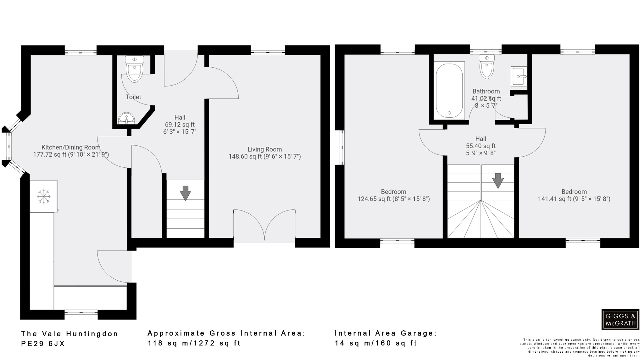 3 bed detached house for sale in The Vale, Huntingdon - Property Floorplan