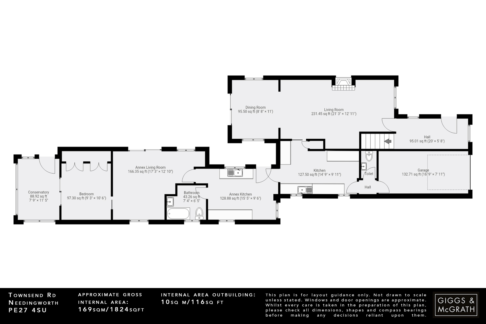 4 bed detached house for sale in Townsend Road, St. Ives - Property Floorplan