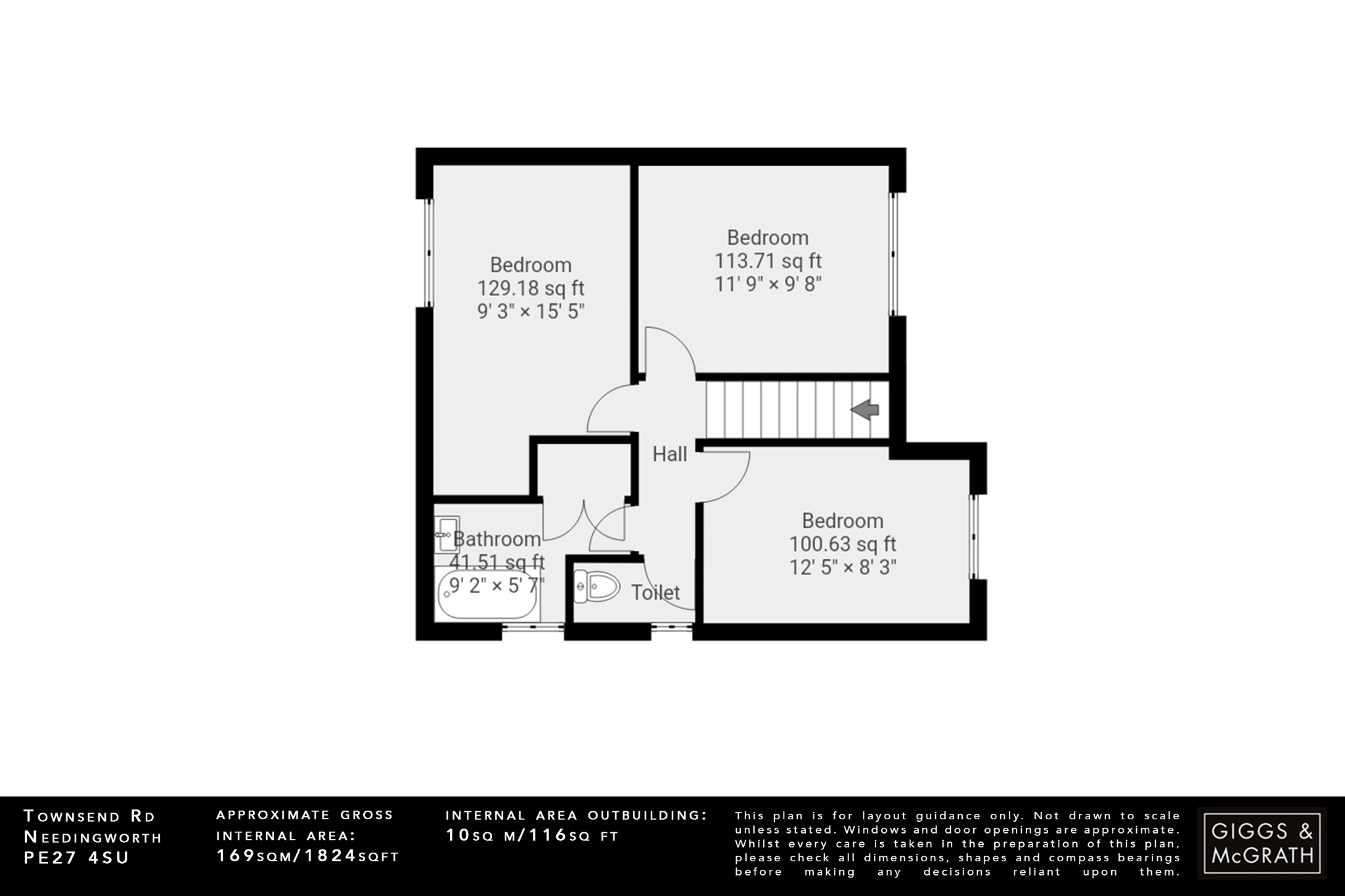 4 bed detached house for sale in Townsend Road, St. Ives - Property Floorplan