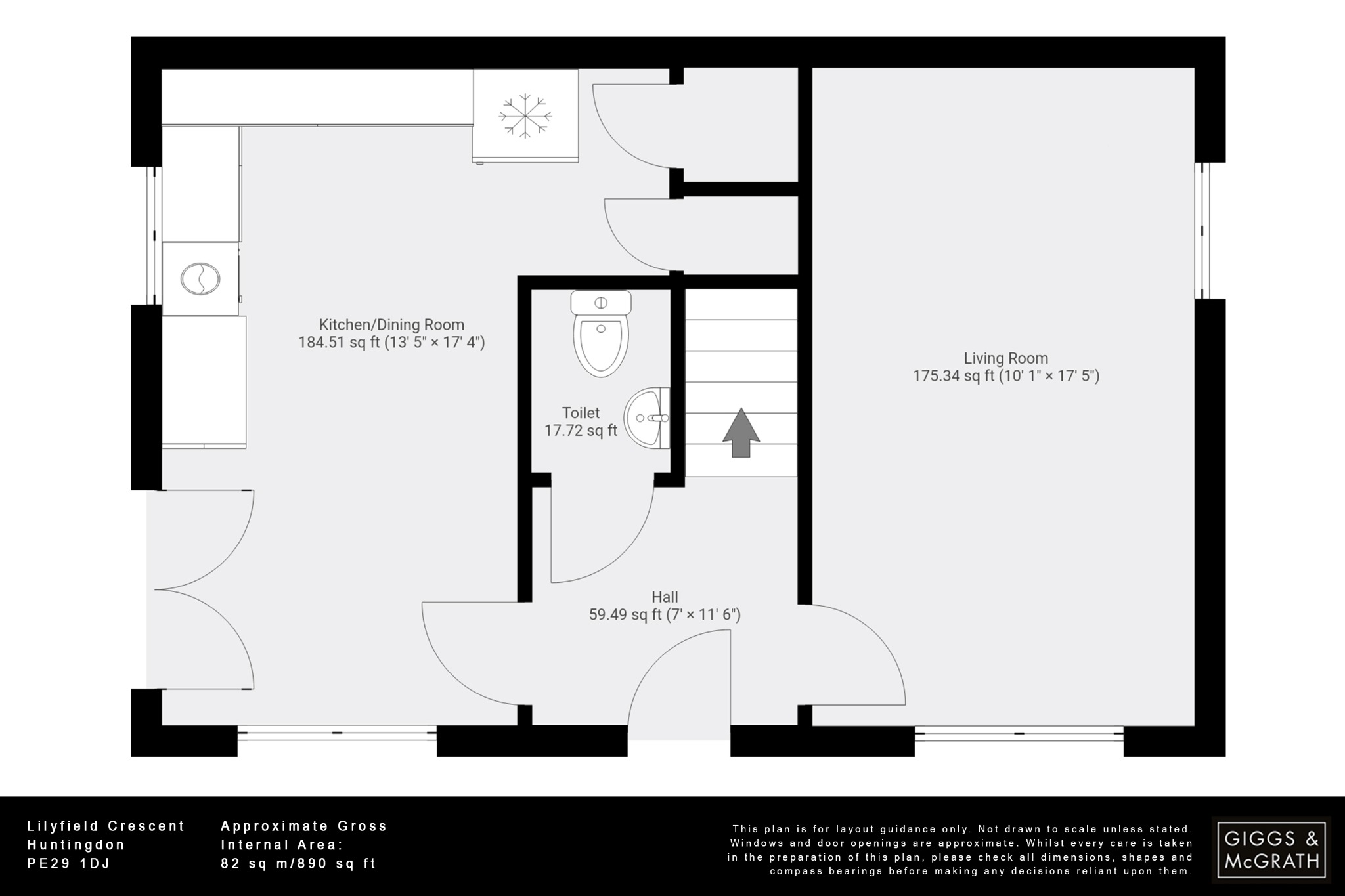 3 bed detached house for sale in Lilyfield Crescent, Huntingdon - Property Floorplan