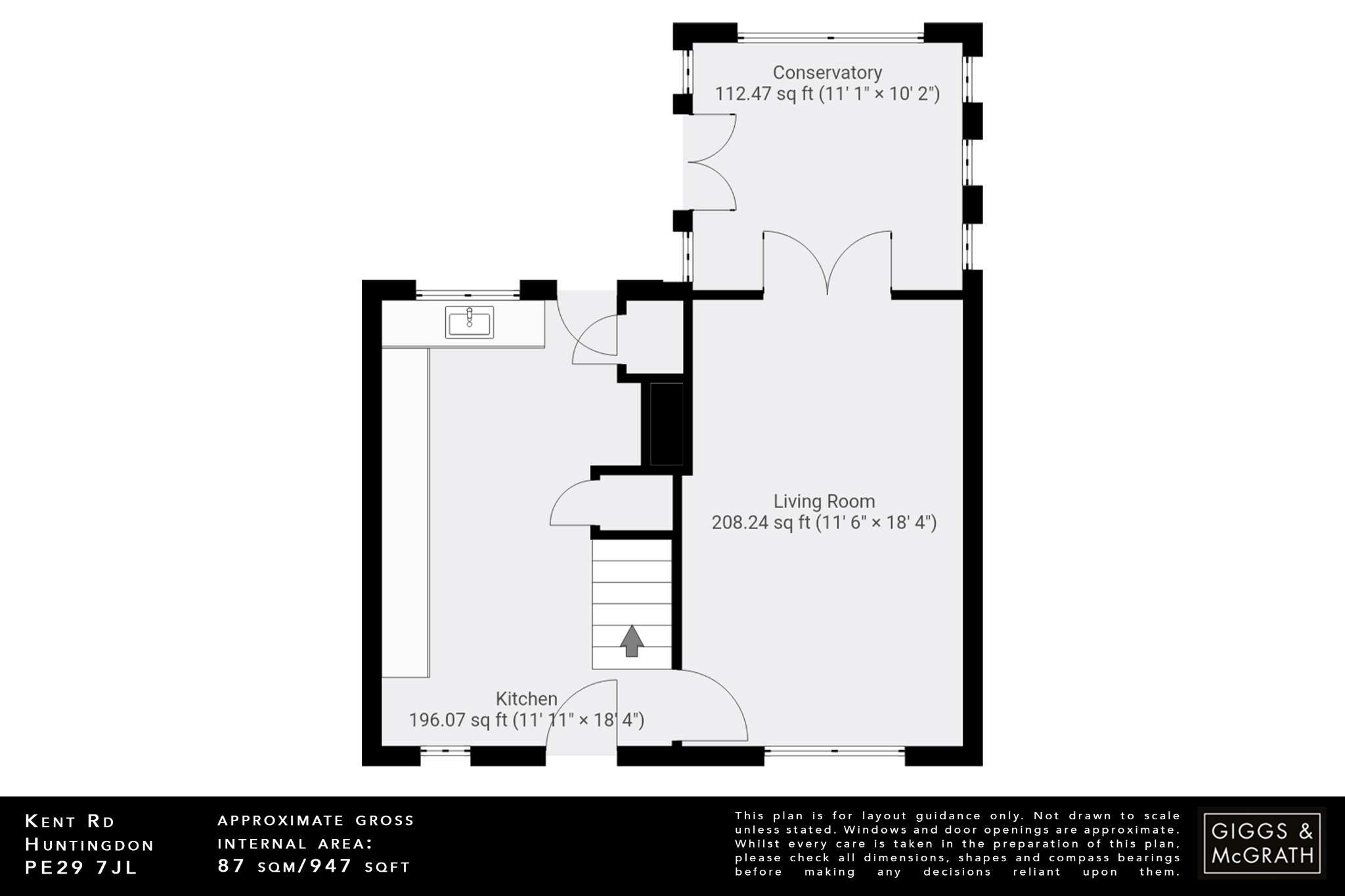 3 bed end of terrace house for sale in Kent Road, Huntingdon - Property Floorplan