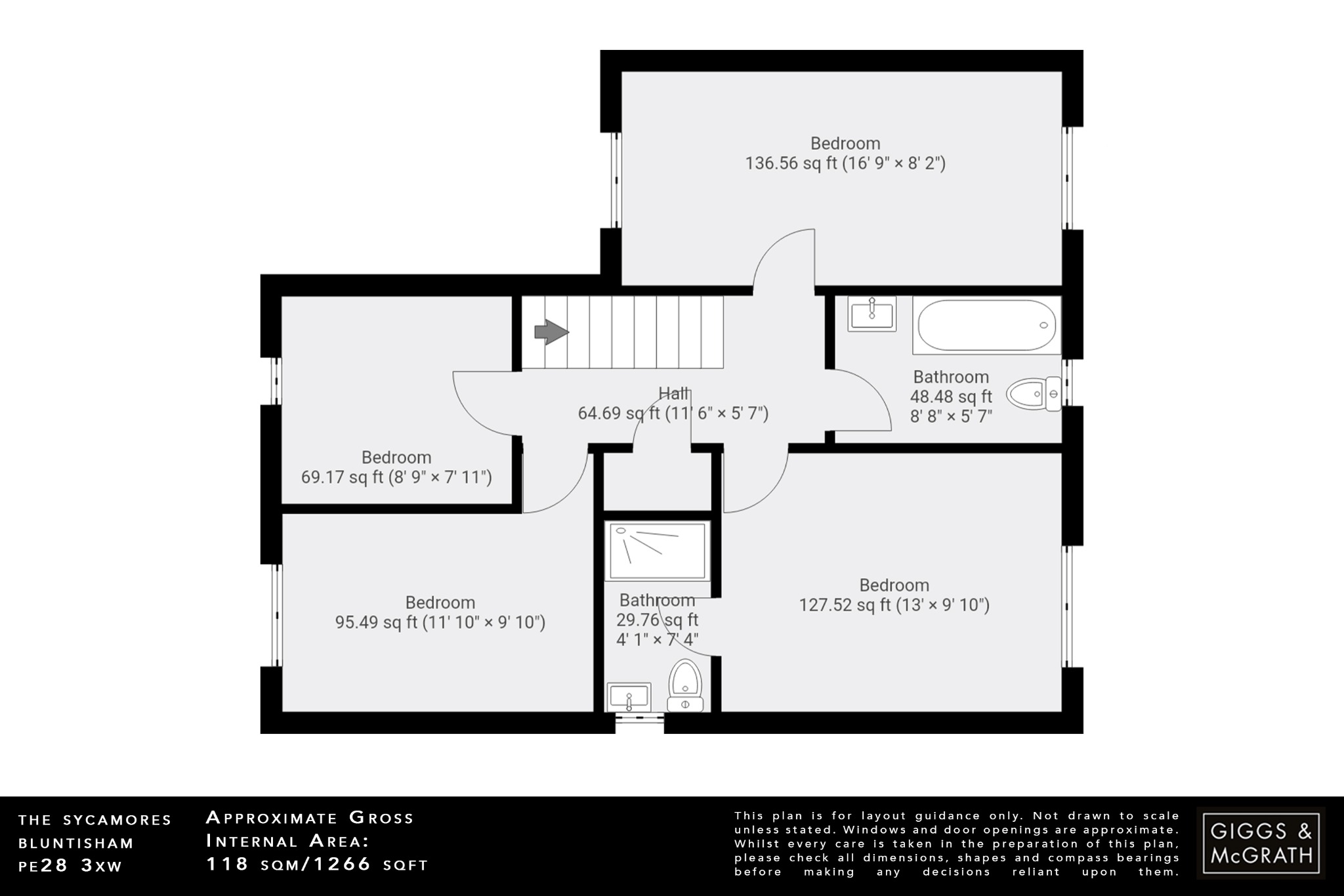 4 bed detached house for sale in The Sycamores, Huntingdon - Property Floorplan