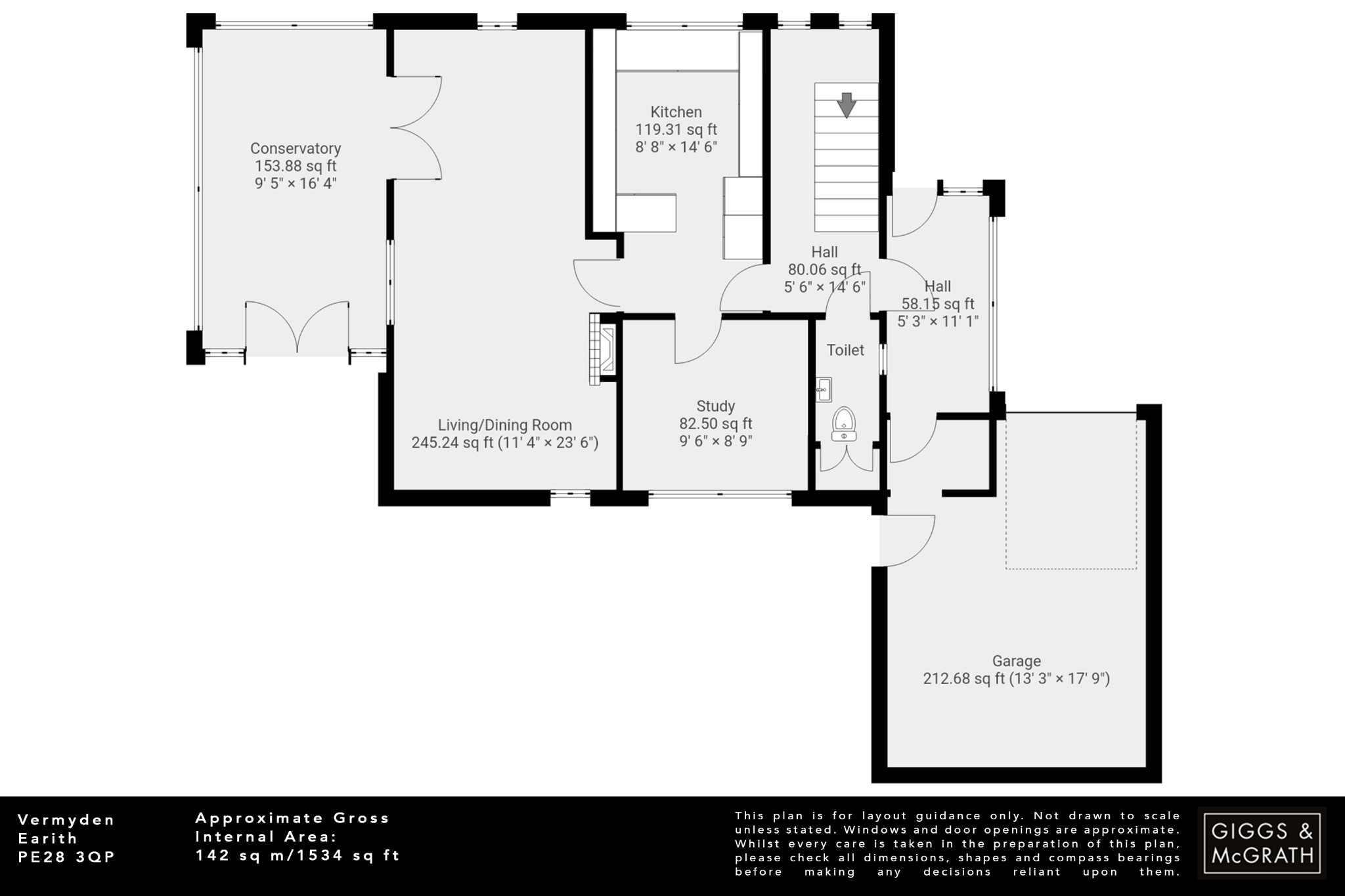 4 bed detached house for sale in Vermuyden, Huntingdon - Property Floorplan