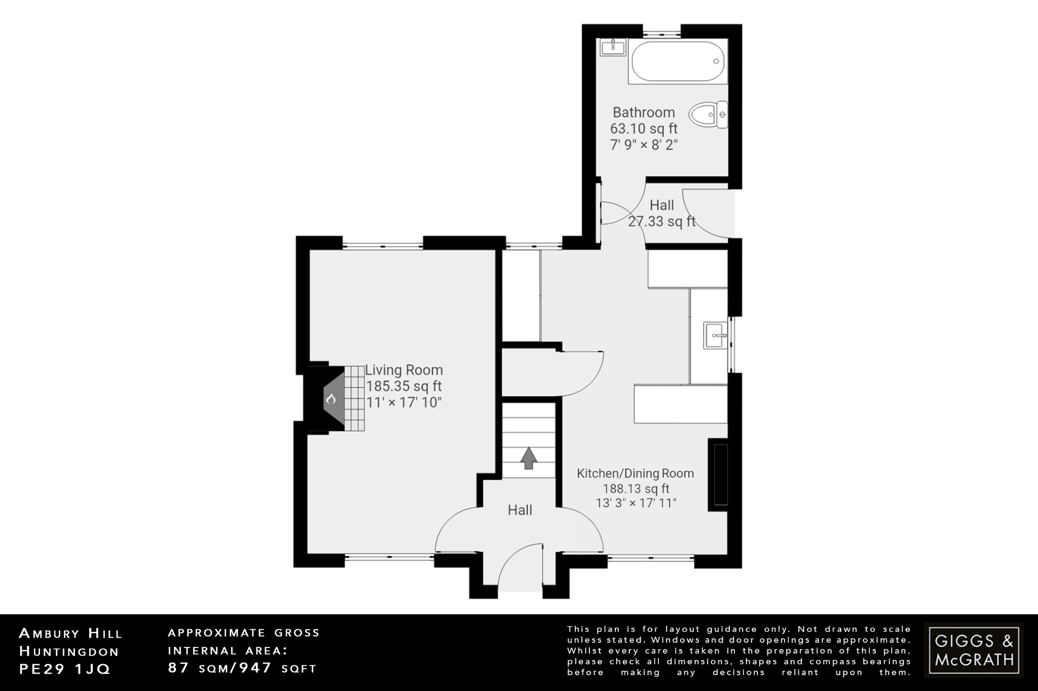 4 bed semi-detached house for sale in Ambury Hill, Huntingdon - Property Floorplan