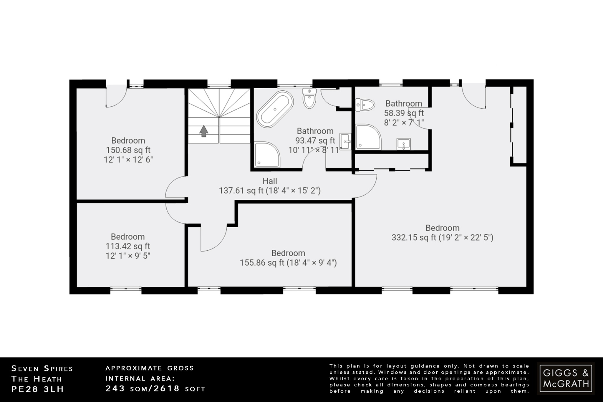 4 bed detached house for sale in The Heath, Cambridgeshire - Property Floorplan