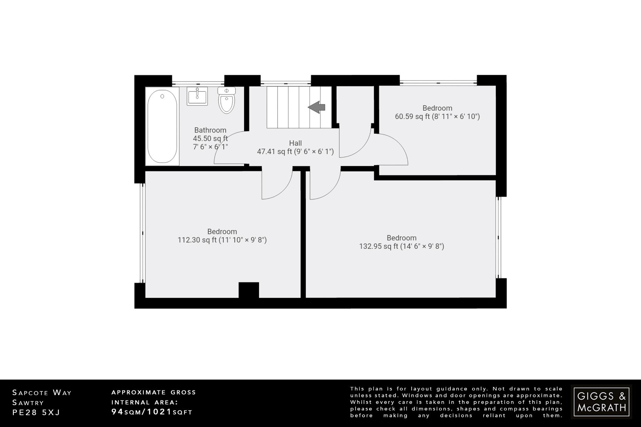 3 bed semi-detached house for sale in Sapcote Way, Huntingdon - Property Floorplan