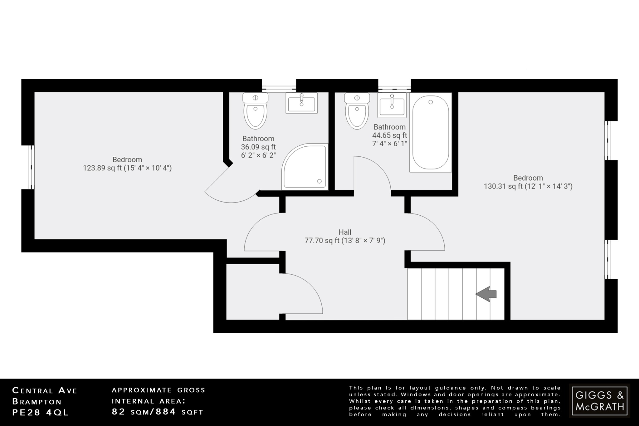 2 bed end of terrace house for sale in Central Avenue, Huntingdon - Property Floorplan