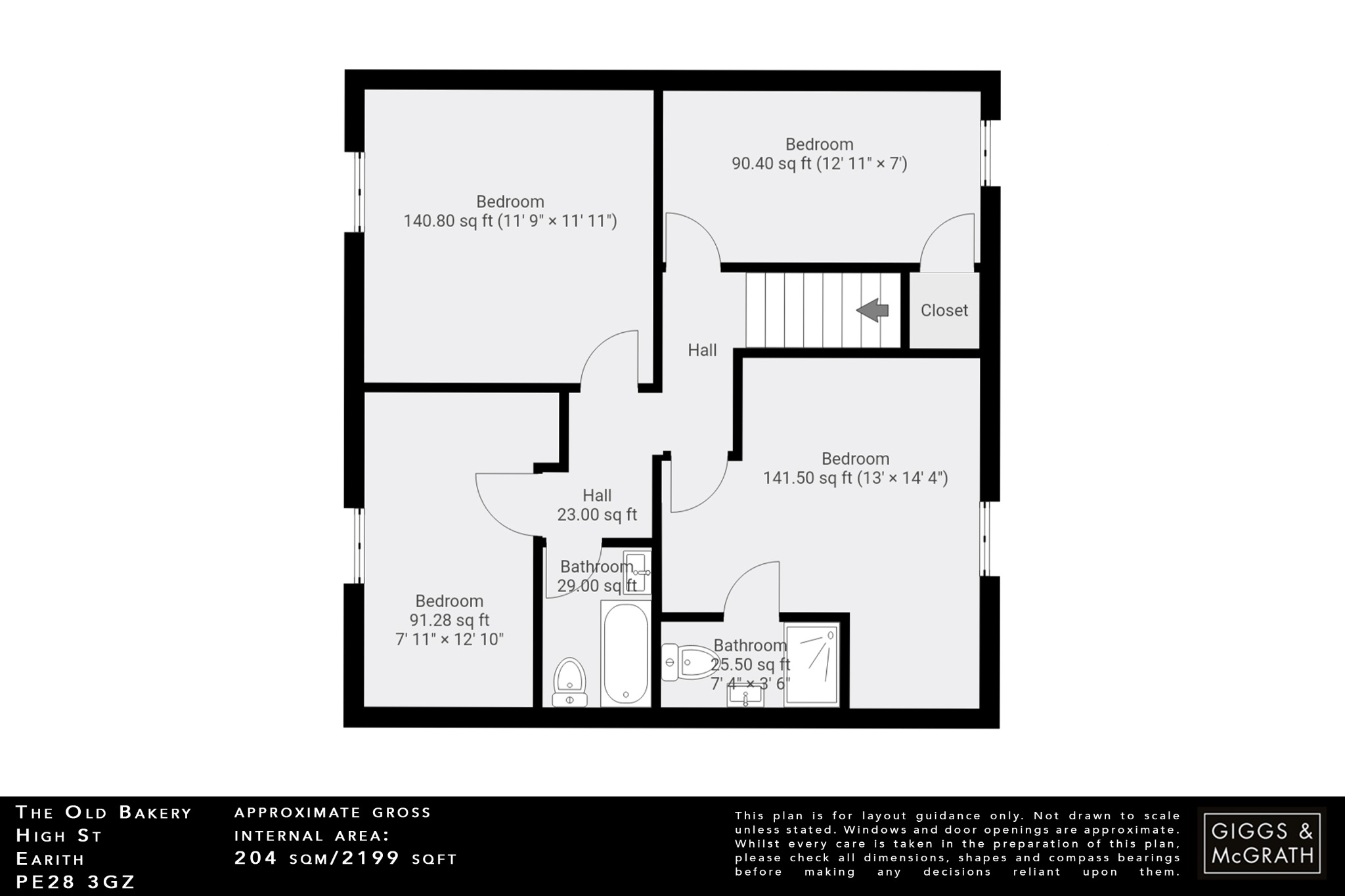 4 bed end of terrace house for sale in High Street, Huntingdon - Property Floorplan