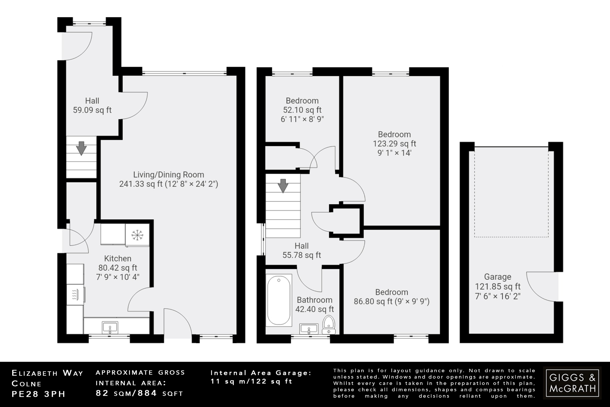 3 bed detached house for sale in Elizabeth Way, Huntingdon - Property Floorplan