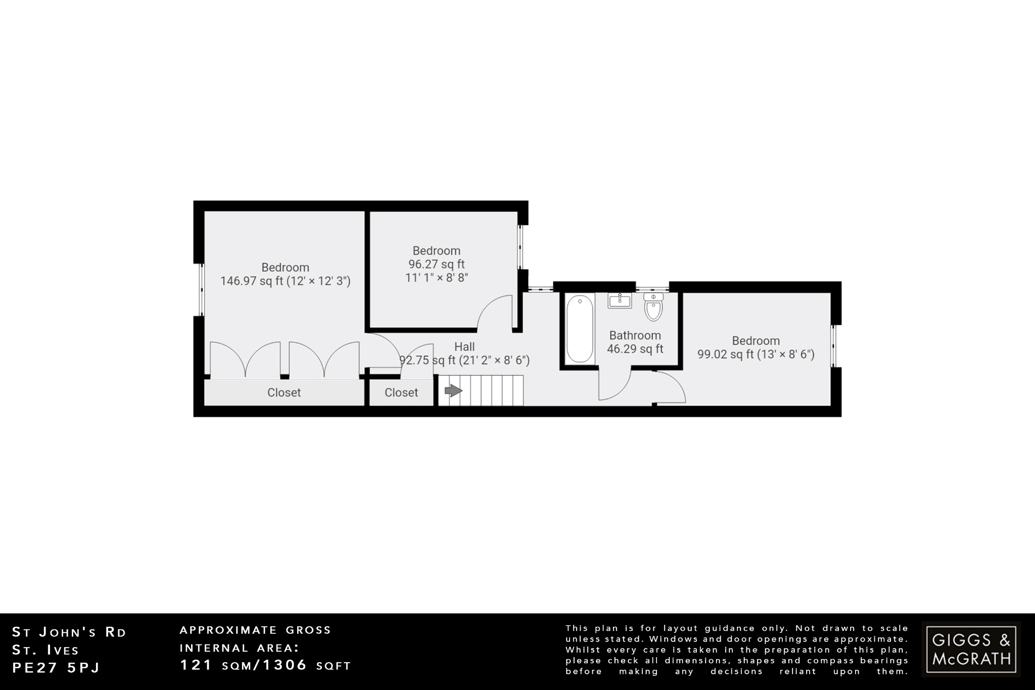 3 bed end of terrace house for sale in St John's Road, St. Ives - Property Floorplan